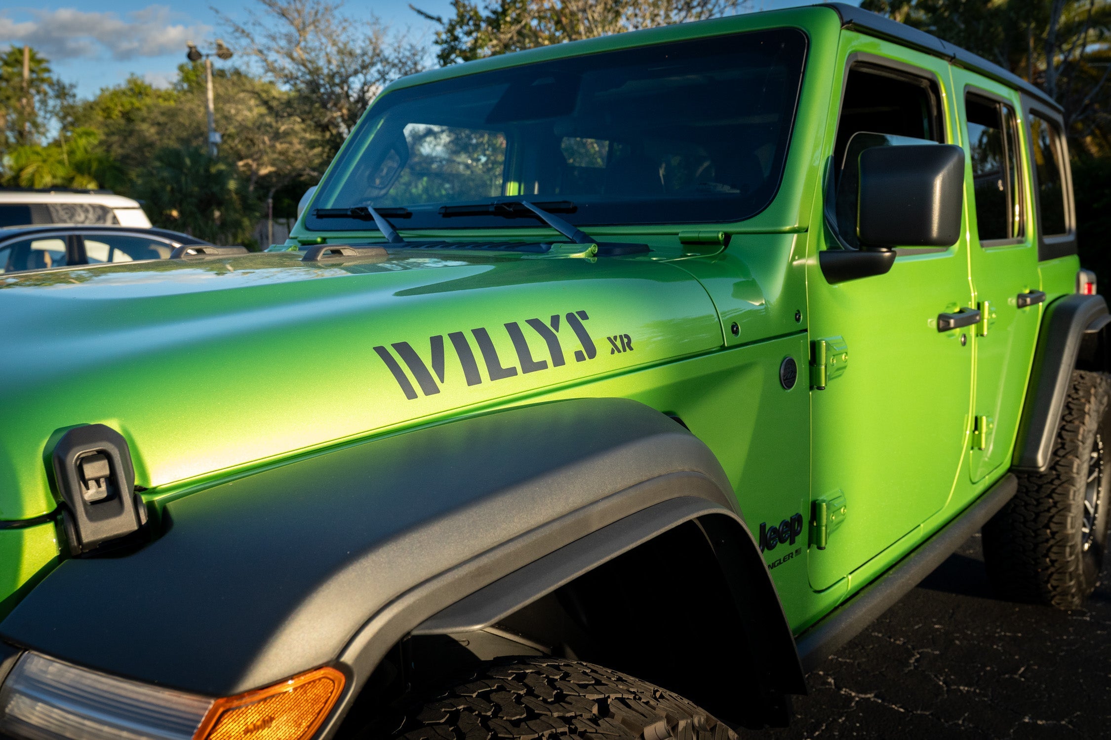 XR Stencil Style Hood Decals For 2022+ Wrangler Willys Xtreme Recon