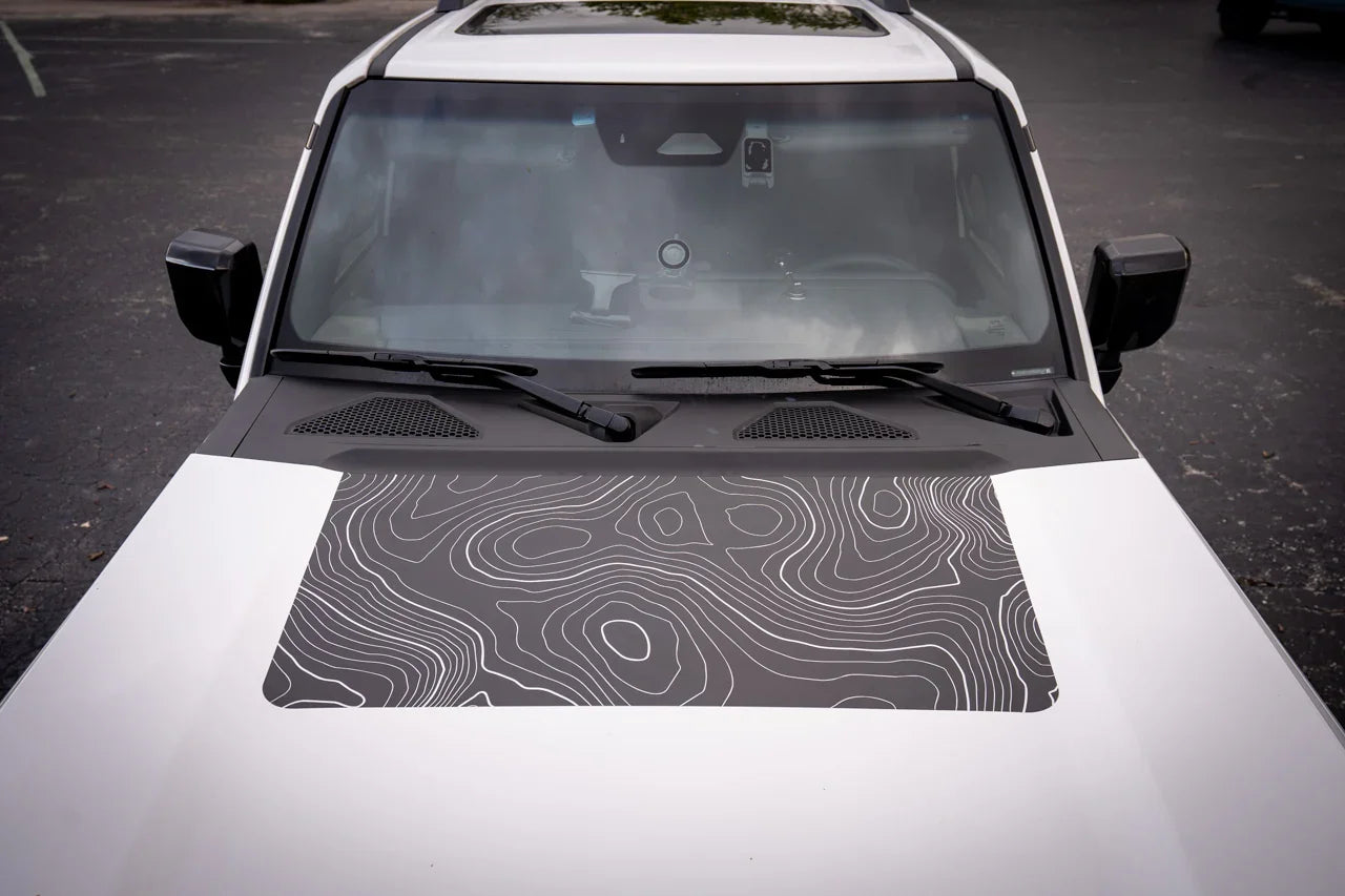 Topographic Hood Overlay (Printed Series) For 2024+ Land Cruiser