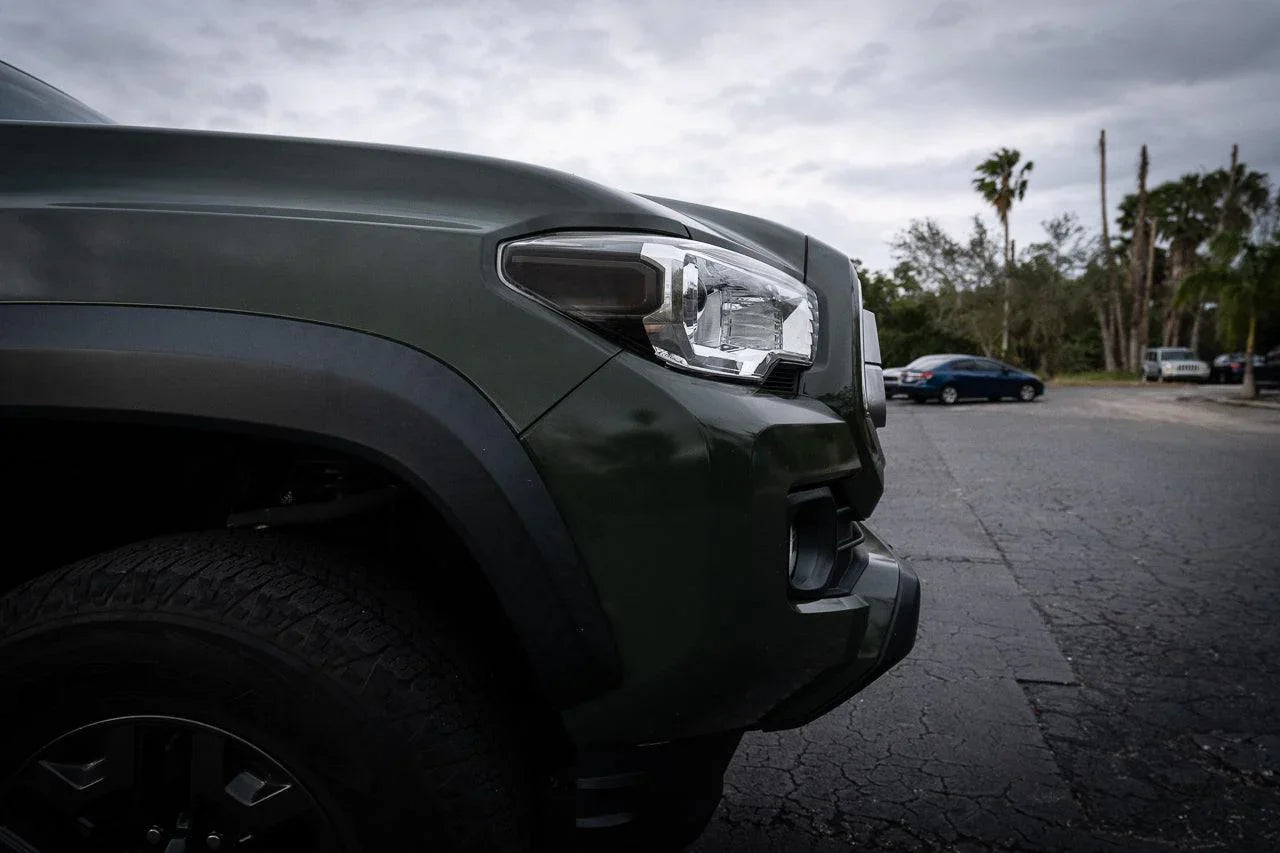 Smoked Sidemarker Overlays (Front Only) For 2016-2023 Tacoma