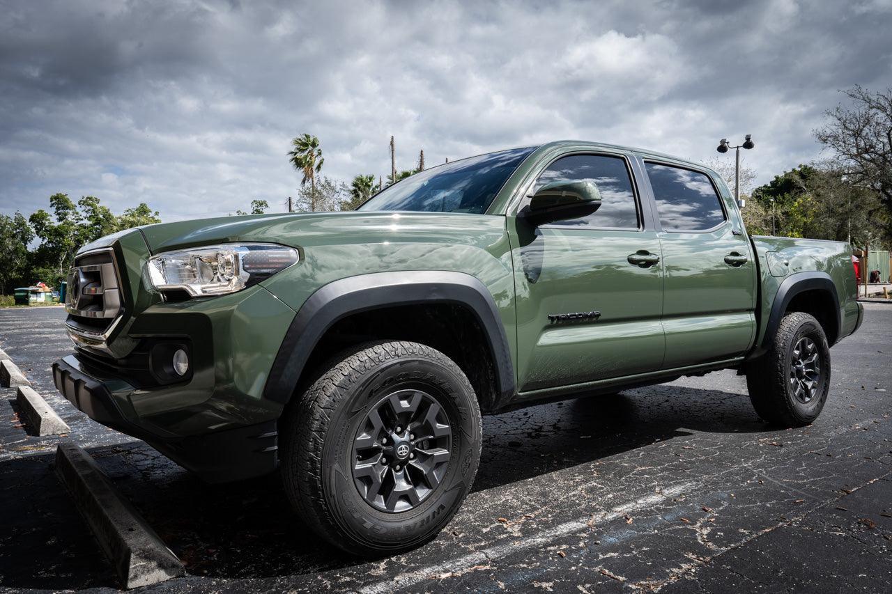 Distressed American Flag Front Sidemarker Overlays For 2016-2023 Tacoma Halogen