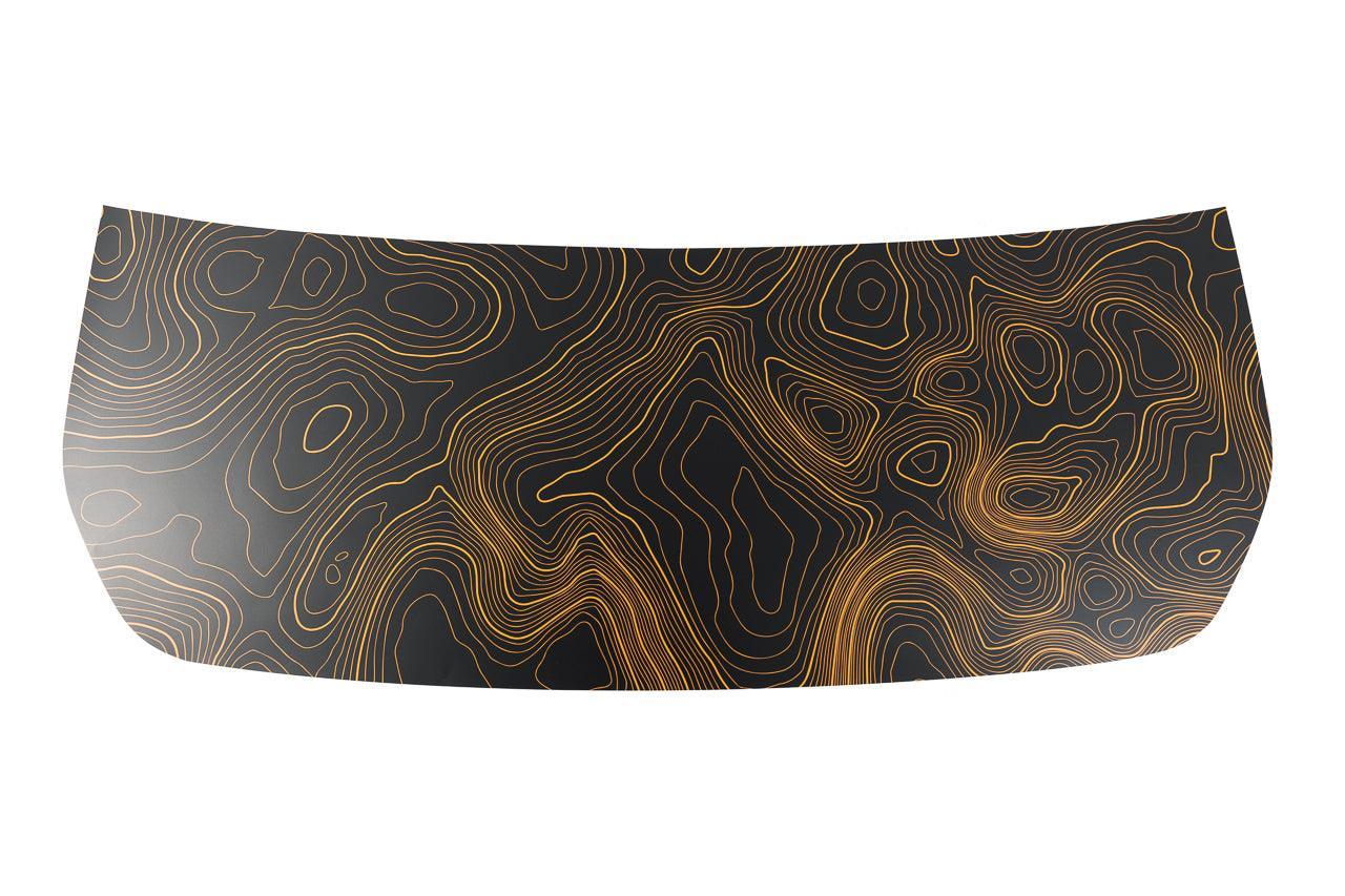 Stealth Topographic Map Hood Overlay (Printed Series) For 2021+ Bronco