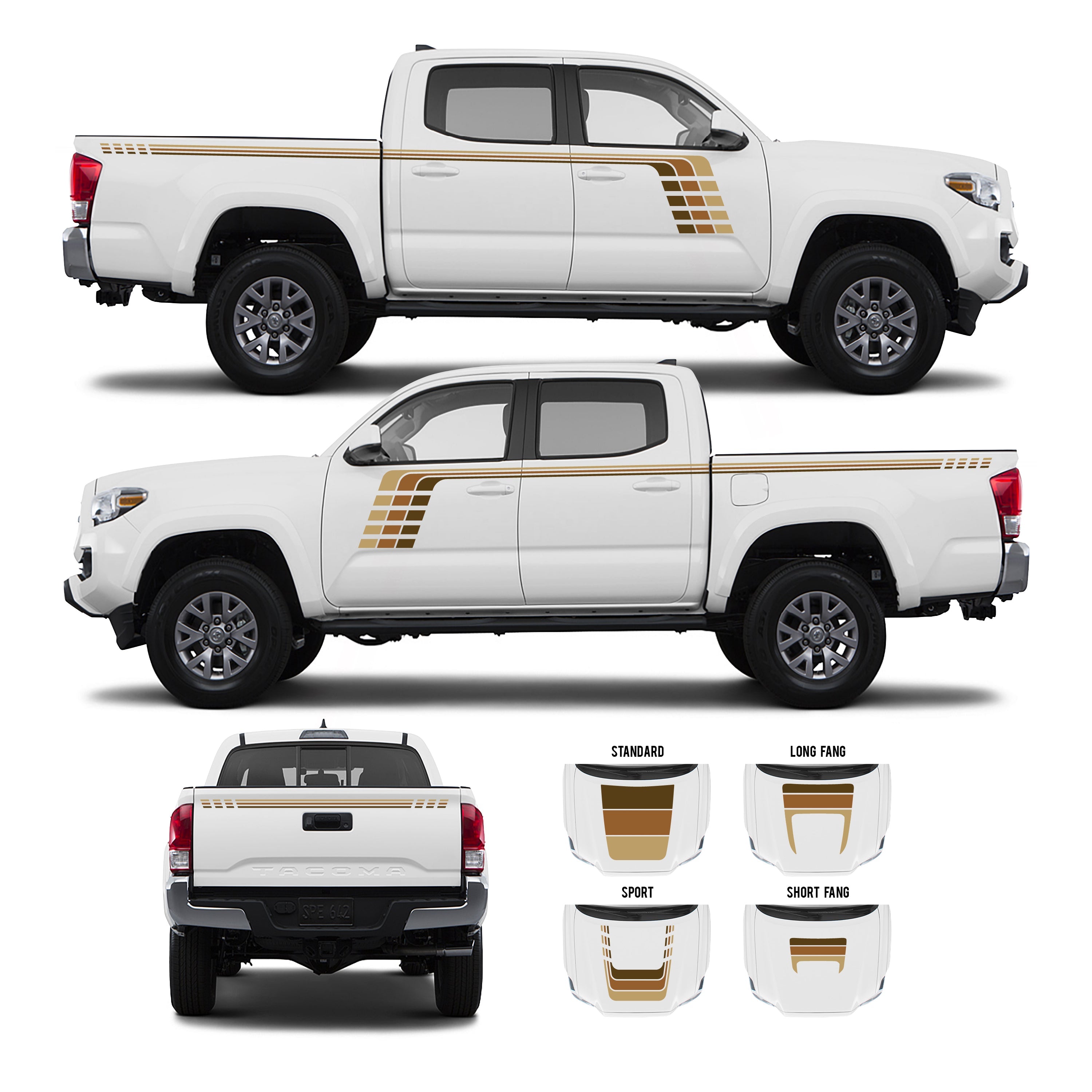 2016-23  Checkered Stripe Kit For Tacoma