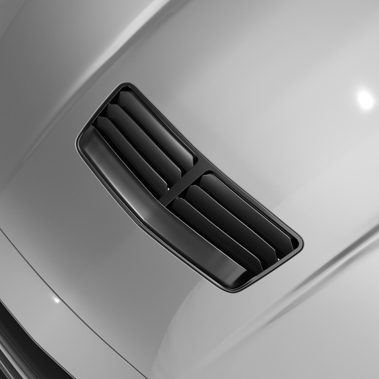 NYTOP Dry Carbon Hood Vent For 2024-Current Ford Mustang GT