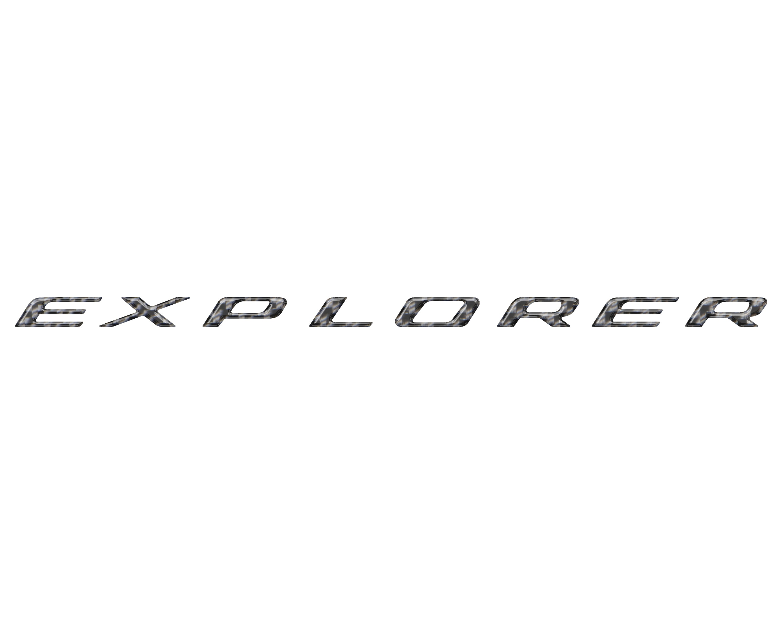 Liftgate Letter Overlays Fits 2025-2026 Ford Explorer