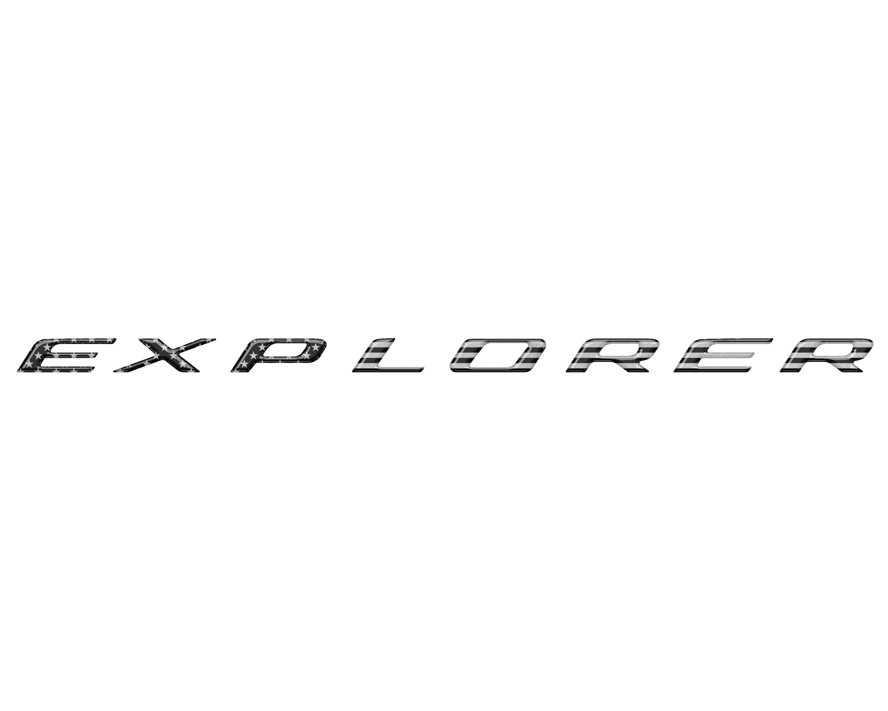 Liftgate Letter Overlays Fits 2025-2026 Ford Explorer