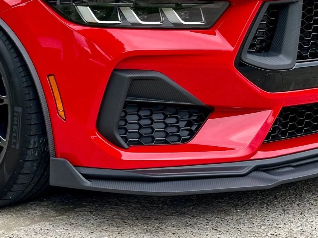 NYTOP Dry Carbon Side Grille Trim Cover For 2024-Current Ford Mustang GT