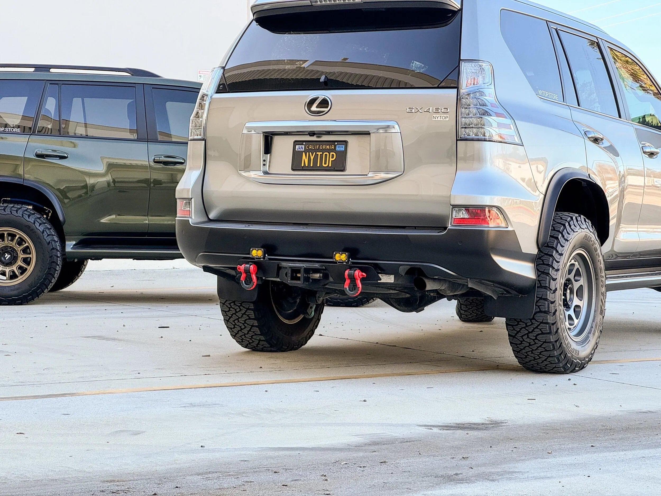 NYTOP Rear Tow Hitch Receiver Hybrid Bumper For 2014-2023 Lexus GX460