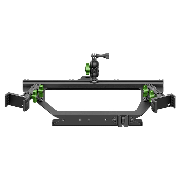 Expedition Essentials Dash Mount With Dual Phone Holders, GoPro and CB Mic Holders | 2021-2026 Ford Bronco & Bronco Raptor (Non-Sport)