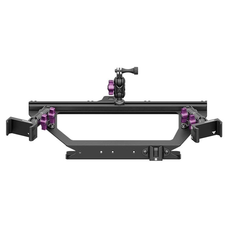 Expedition Essentials Dash Mount With Dual Phone Holders, GoPro and CB Mic Holders | 2021-2026 Ford Bronco & Bronco Raptor (Non-Sport)