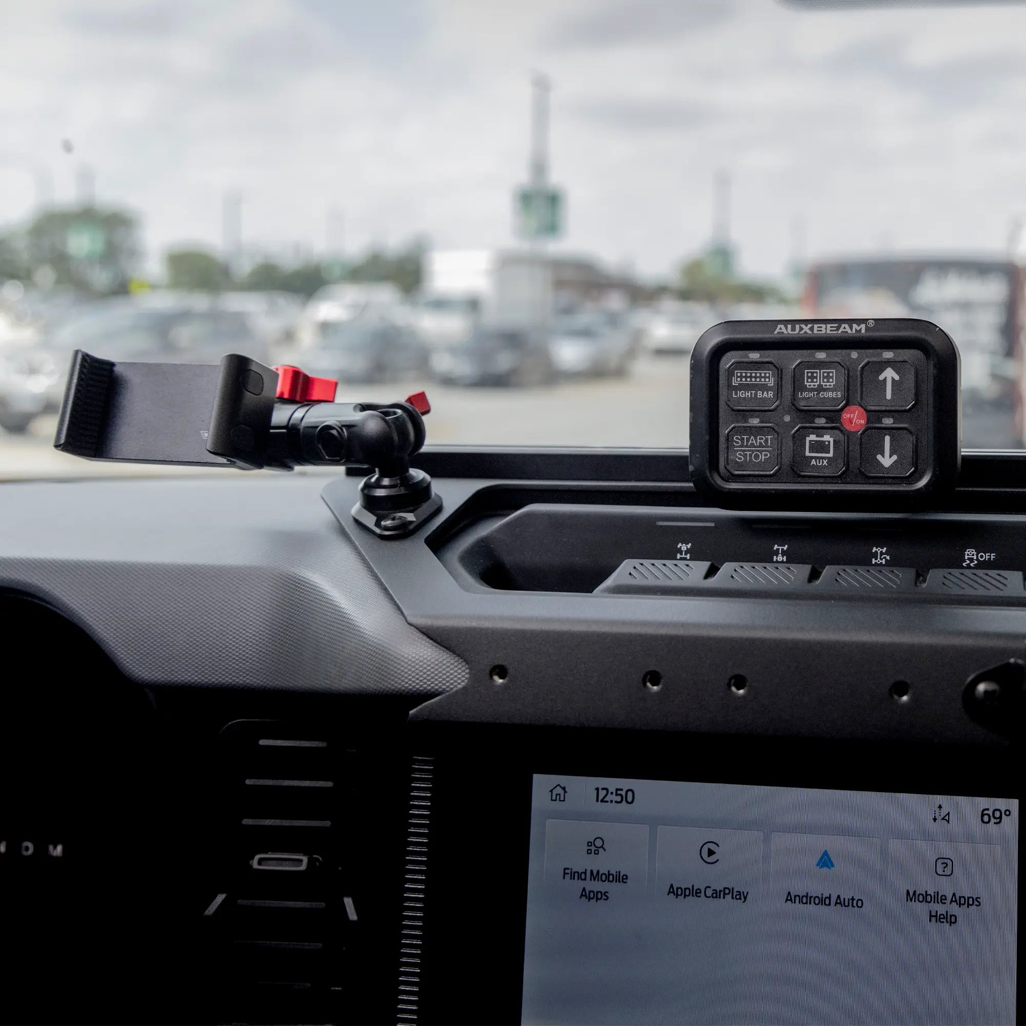 Expedition Essentials Dash Mount With Dual 20LITE Phone Holders | 2021-2026 Ford Bronco & Bronco Raptor (Non-Sport)