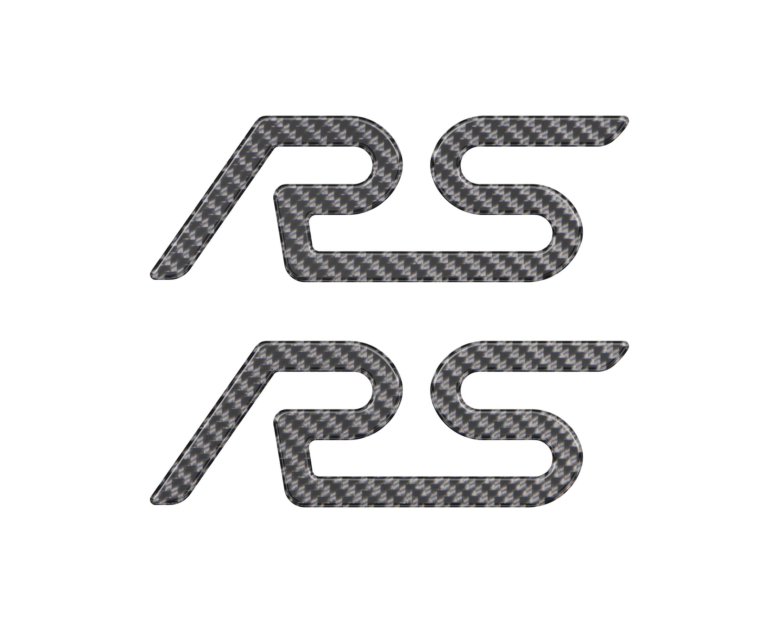 "RS" Spoiler Letter Inserts Fits 2016-2018 Ford Focus RS