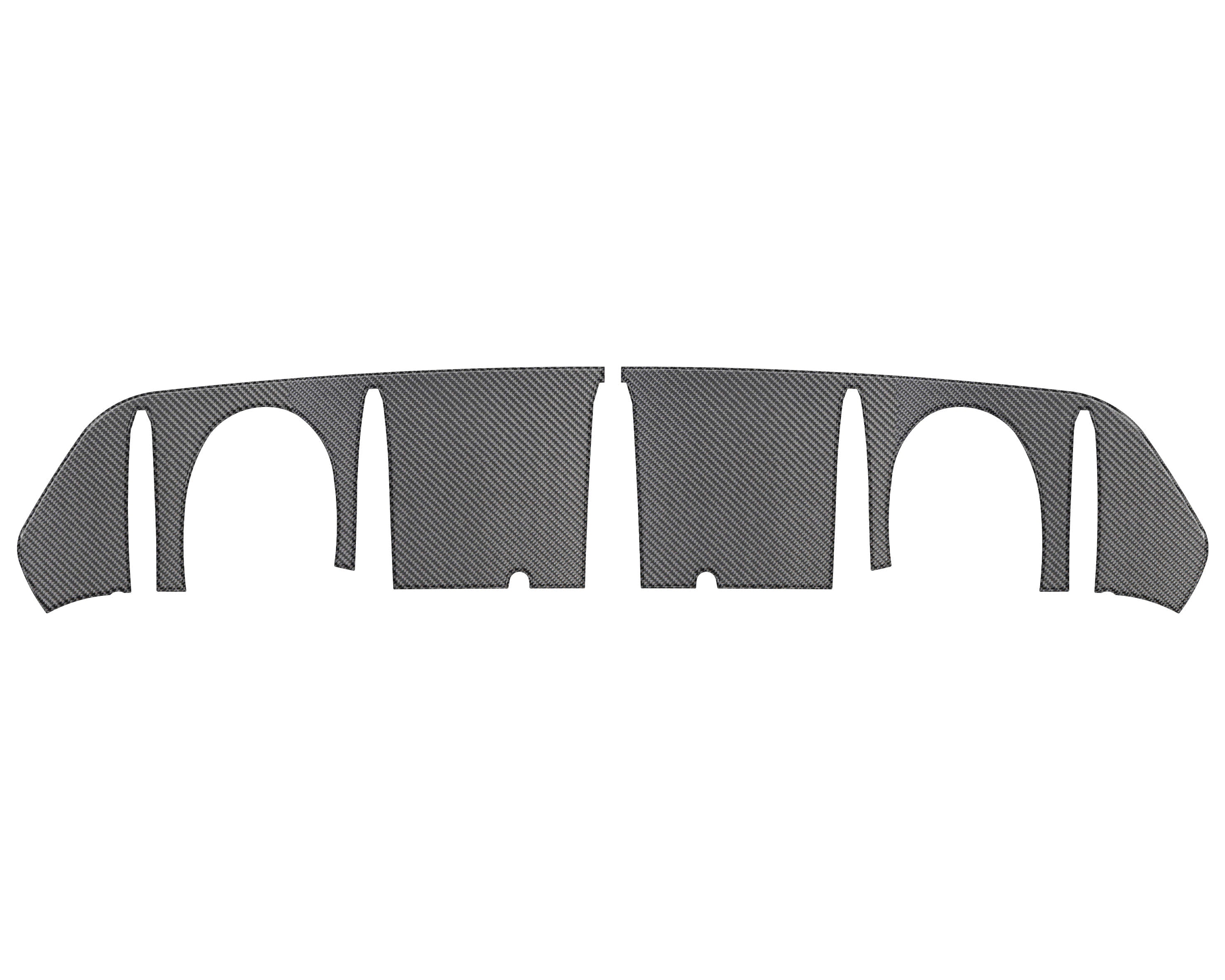 Rear Diffuser Accent Fits 2016-2018 Ford Focus RS