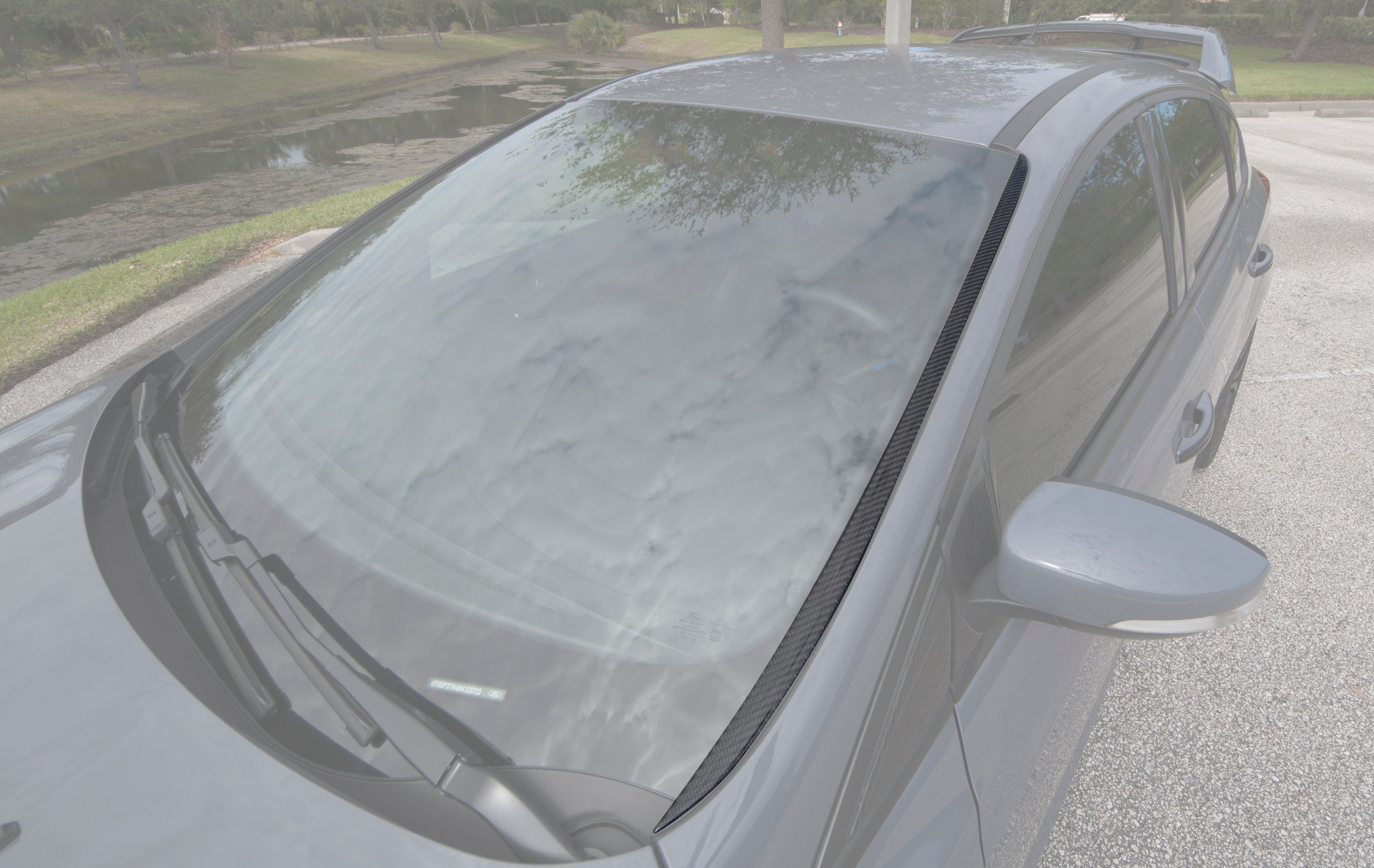 Windshield Accent Trim Fits 2015-2018 Ford Focus, RS, ST