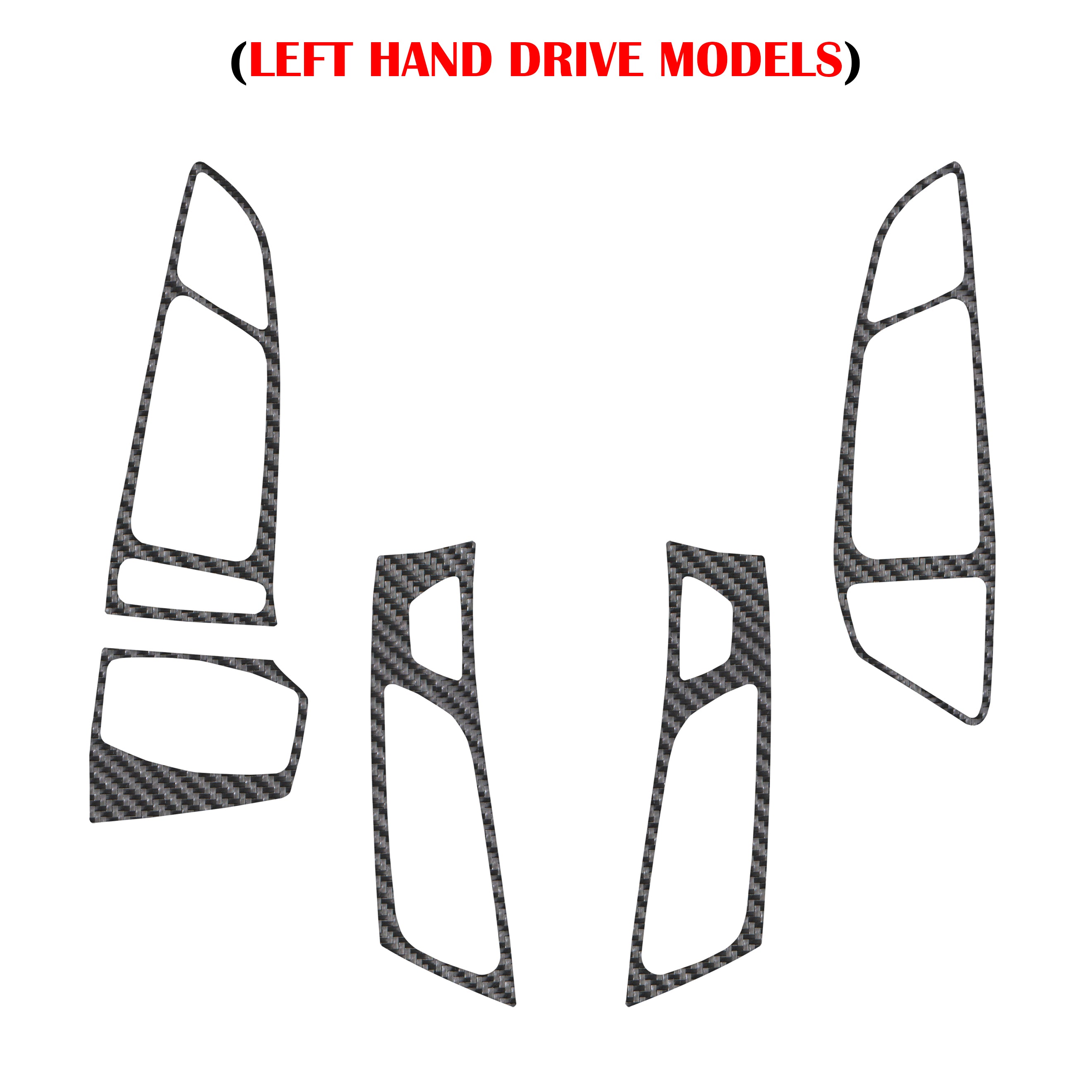 Interior Air Vent Accents Fits 2015-2018 Ford Focus, RS, ST