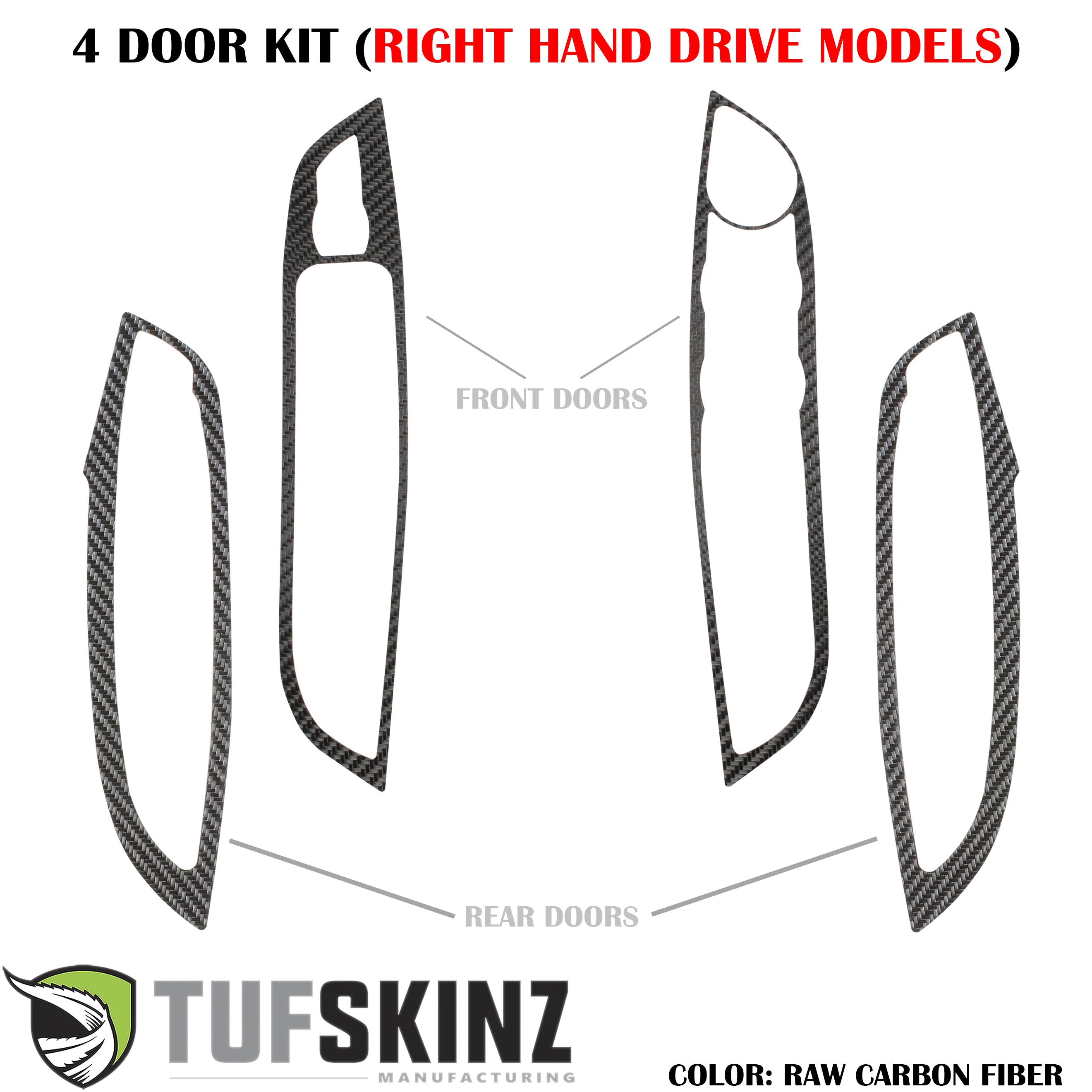 Interior Door Switch Panel Accent Trim Fits 2015-2018 Ford Focus