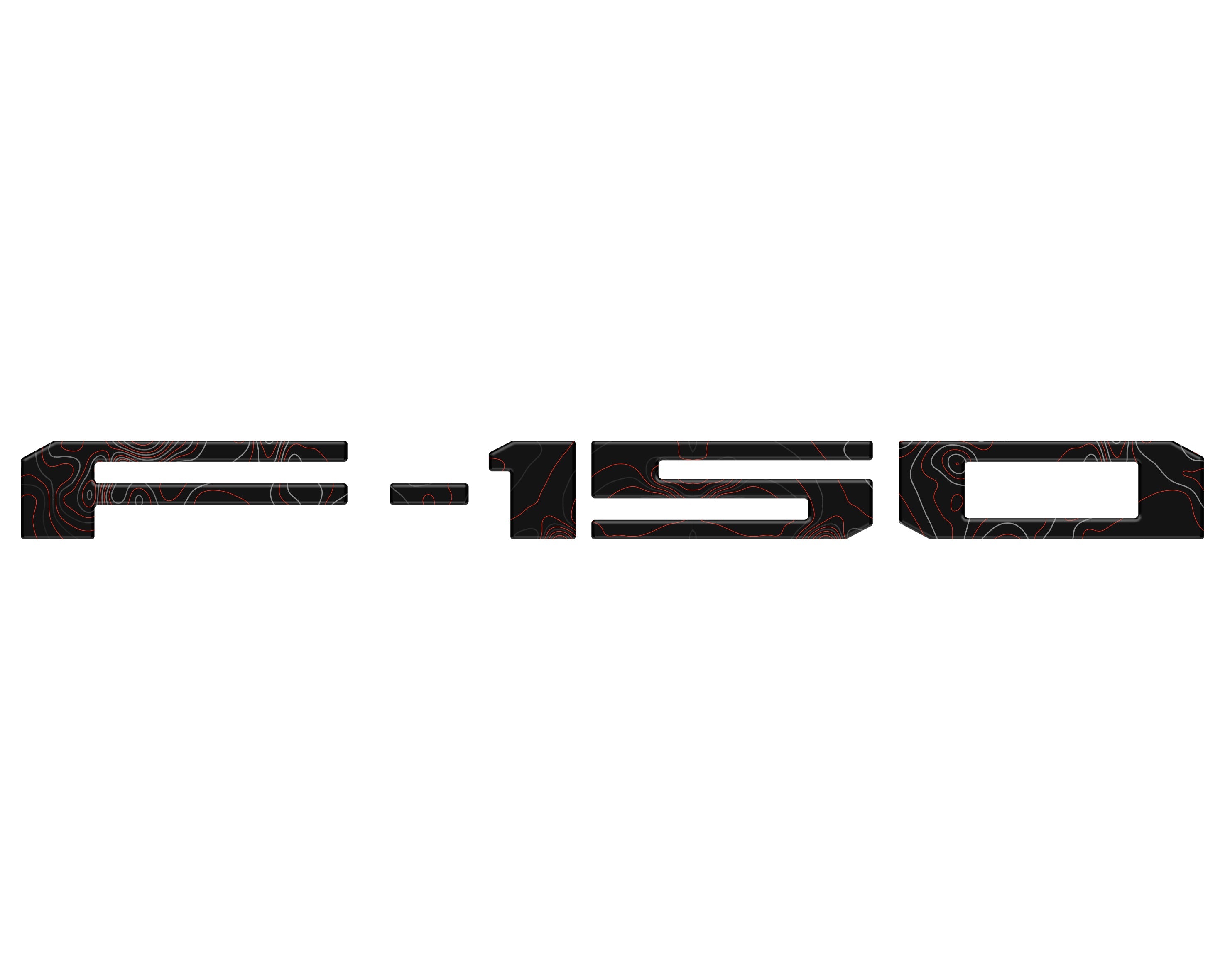 Tailgate Letter Inserts Fits 2021-2026 Ford F-150