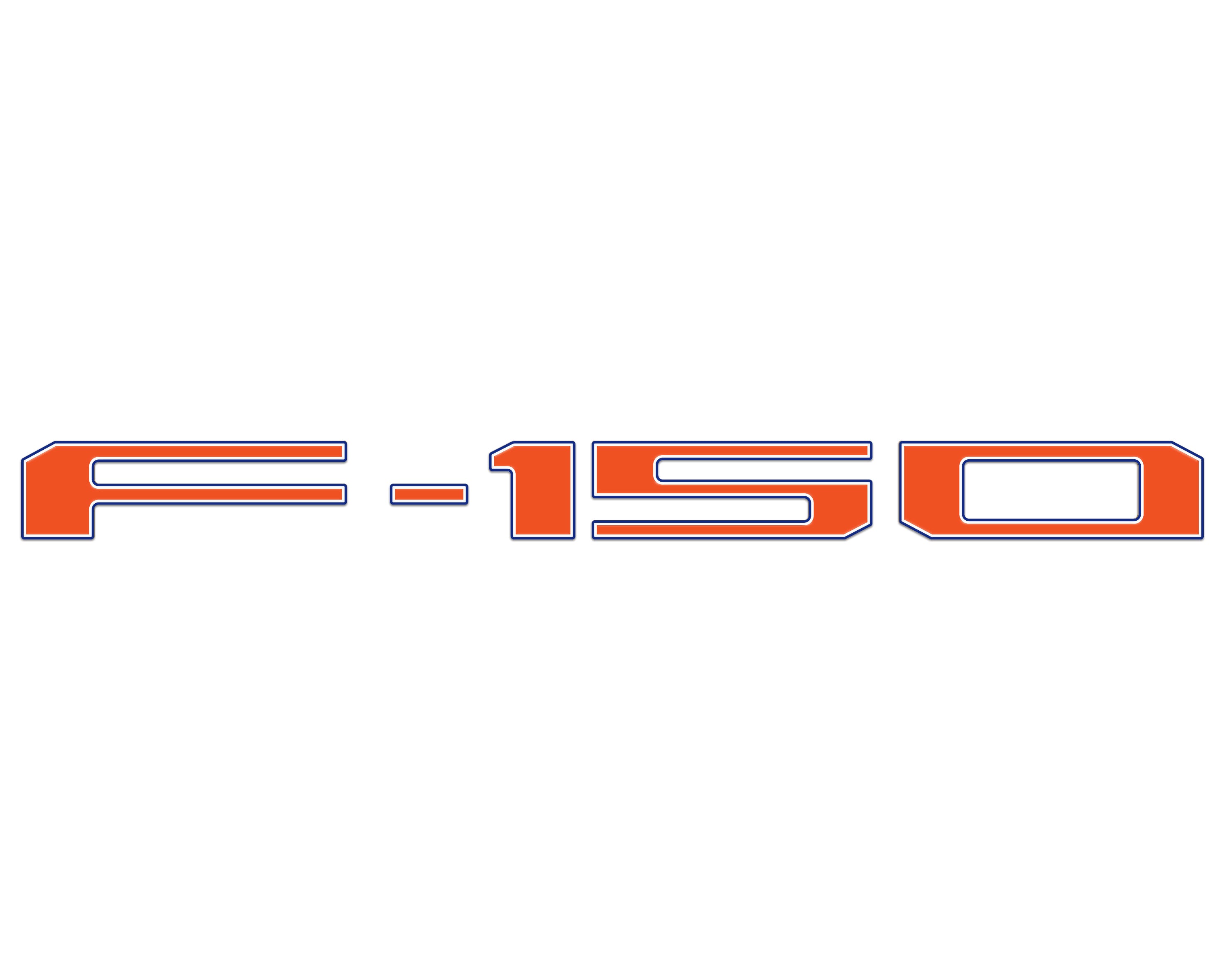 Football Themed Tailgate Letter Inserts Fits 2021-2026 Ford F-150