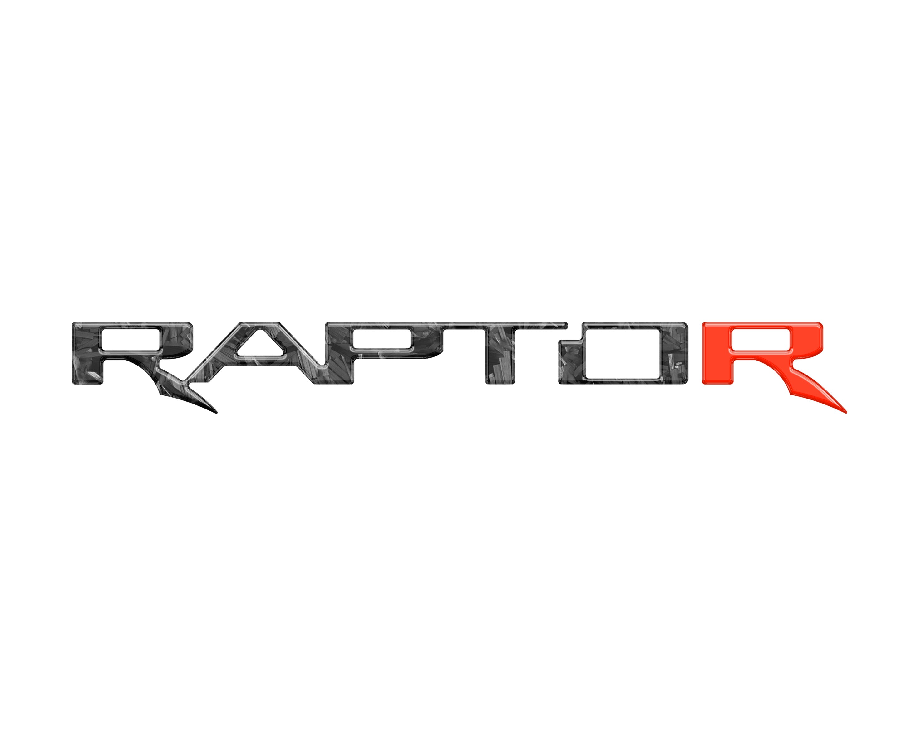 Raptor Tailgate Emblem Inserts Fits 2017-2026 Ford F-150 Raptor