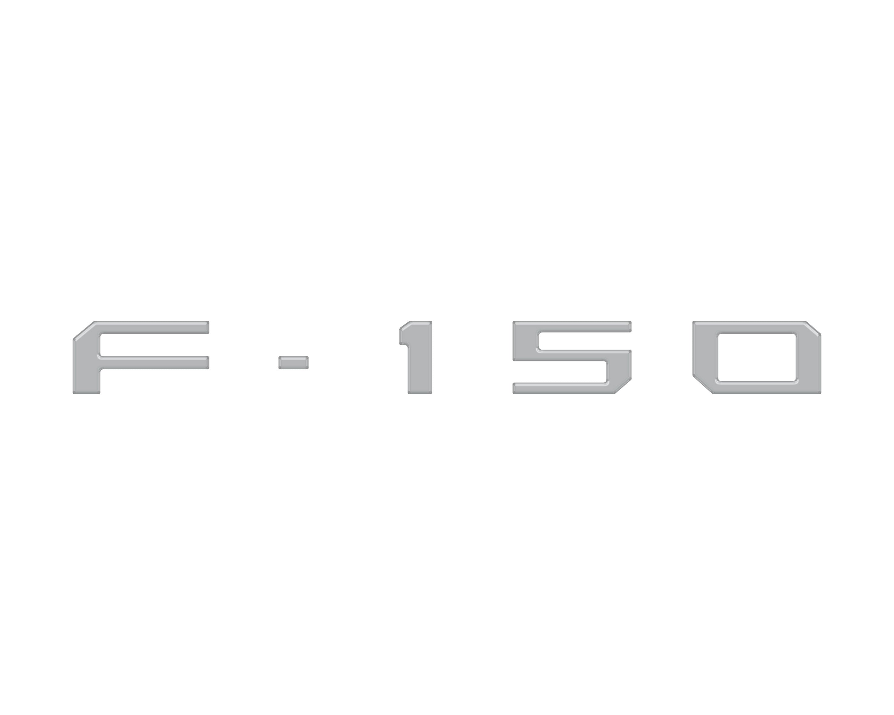 Passenger Cubby Letter Overlays Fits 2021-2026 Ford F-150 XL/STX