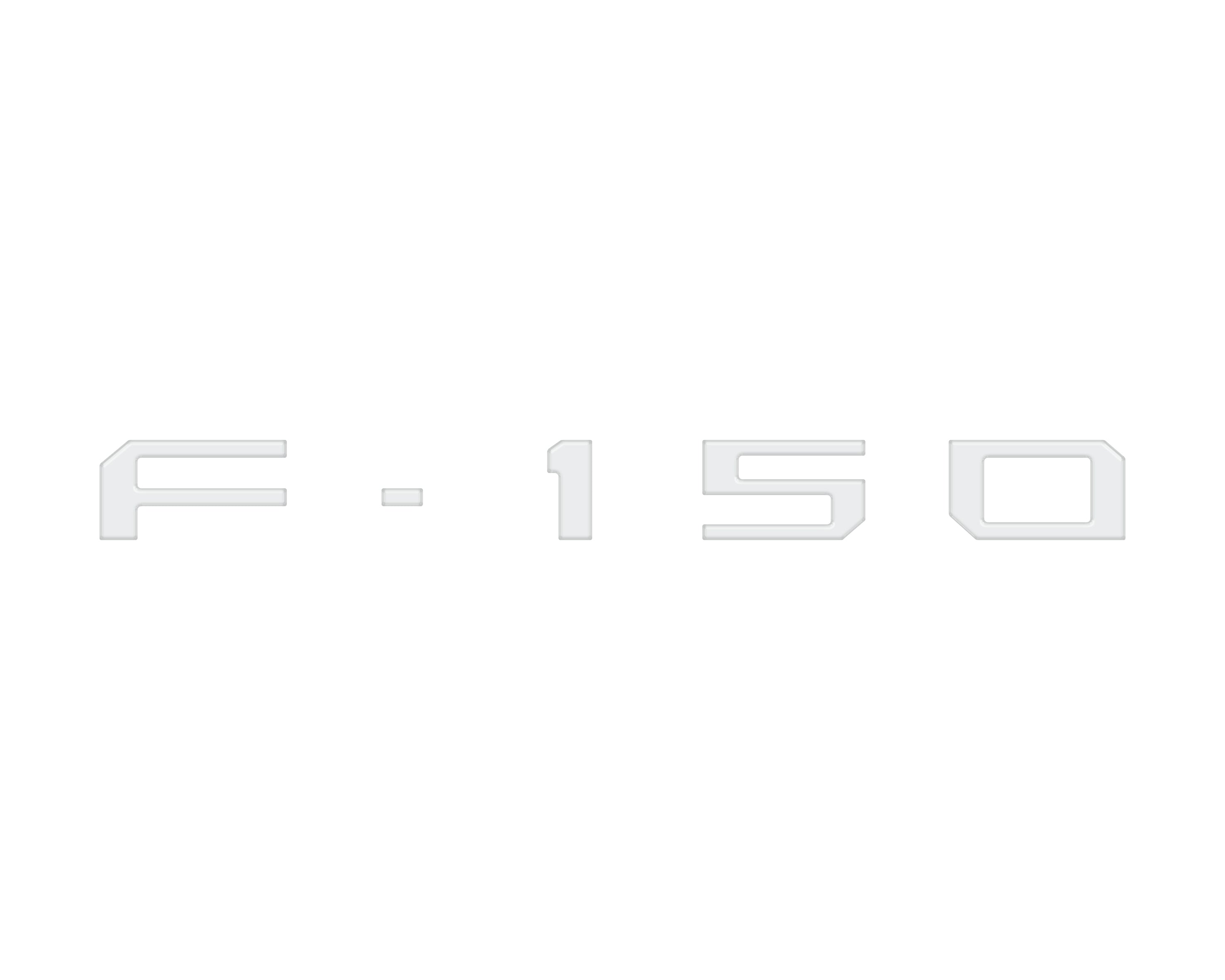 Passenger Cubby Letter Overlays Fits 2021-2026 Ford F-150 XL/STX