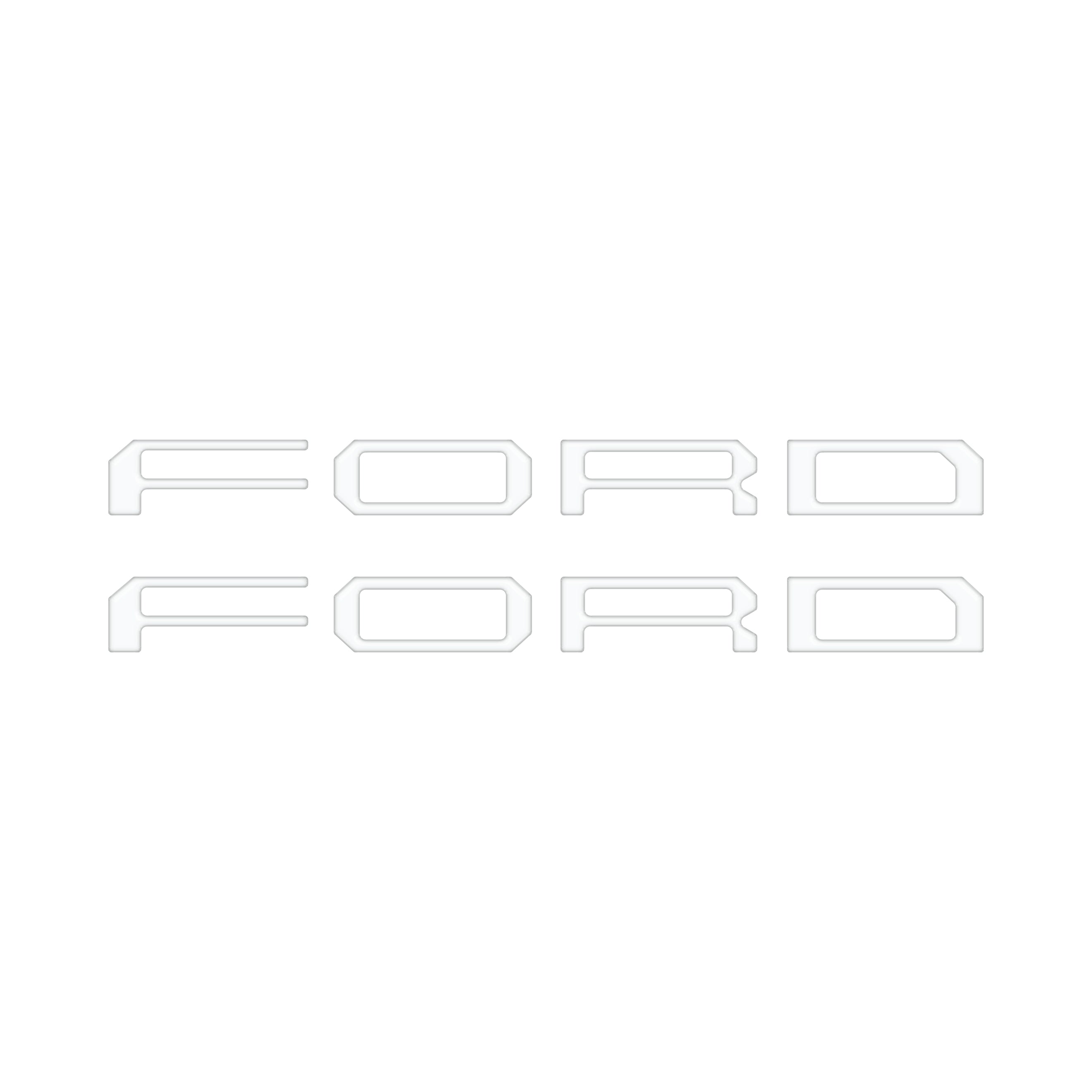 Tremor Running Board Letter Inserts Fits 2020-2026 Ford Super Duty Tremor