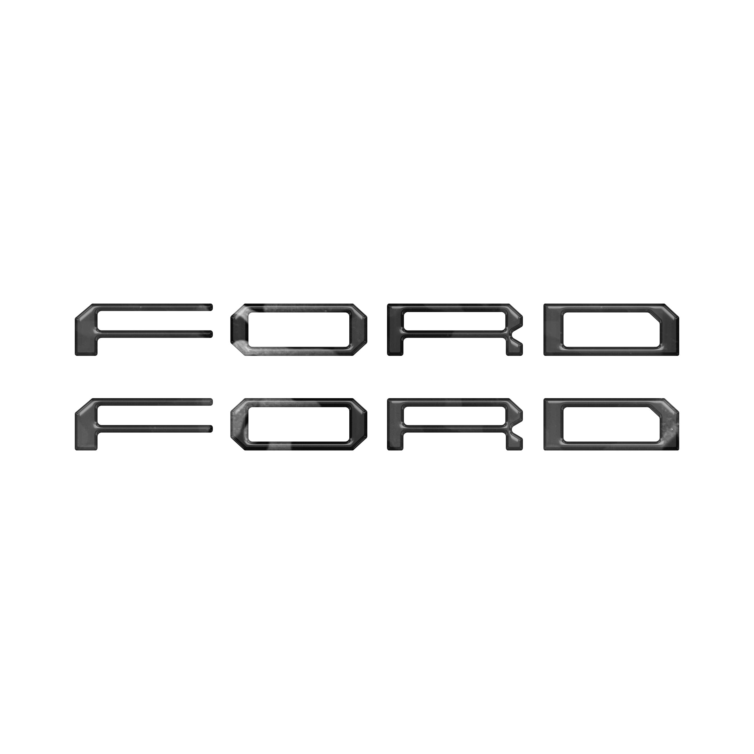 Tremor Running Board Letter Inserts Fits 2020-2026 Ford Super Duty Tremor