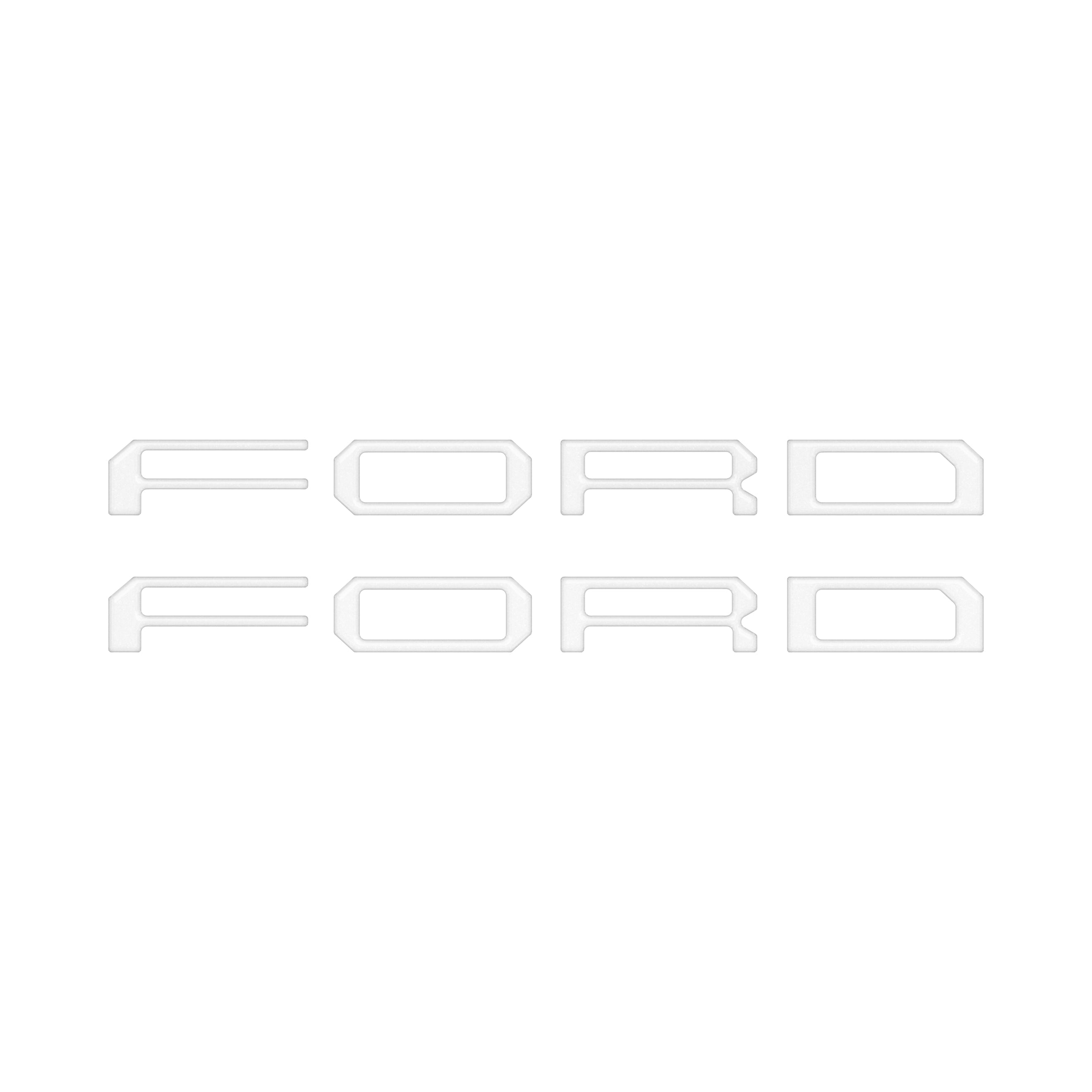 Tremor Running Board Letter Inserts Fits 2020-2026 Ford Super Duty Tremor