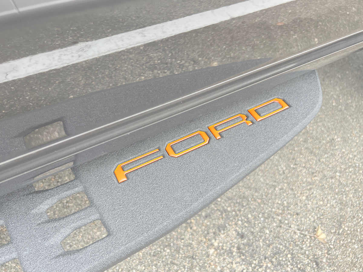 Tremor Running Board Letter Inserts Fits 2021-2024 Ford F-150