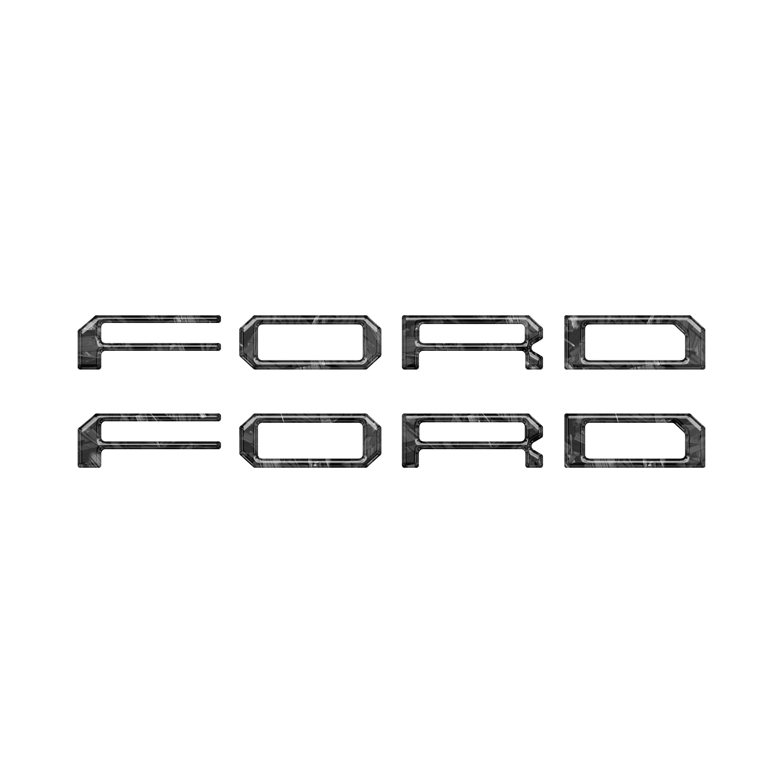 Tremor/Raptor Running Board Letter Inserts Fits 2025-2026 Ford F-150