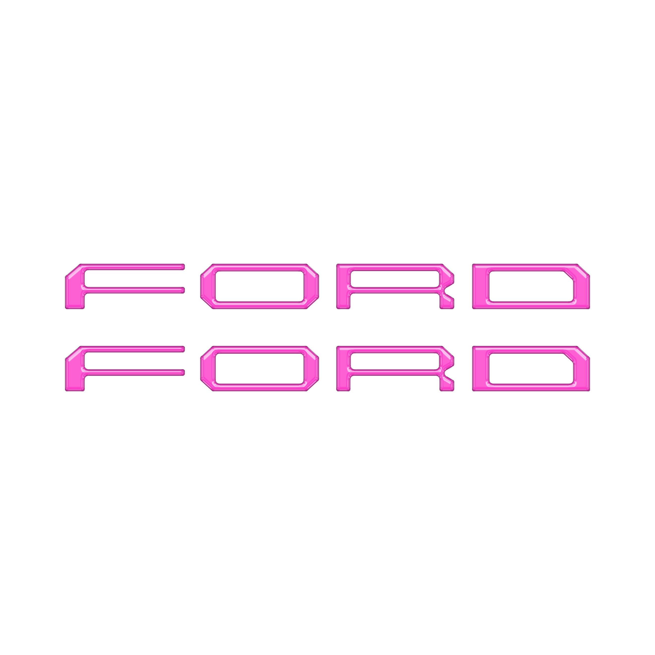 Tremor/Raptor Running Board Letter Inserts Fits 2025-2026 Ford F-150