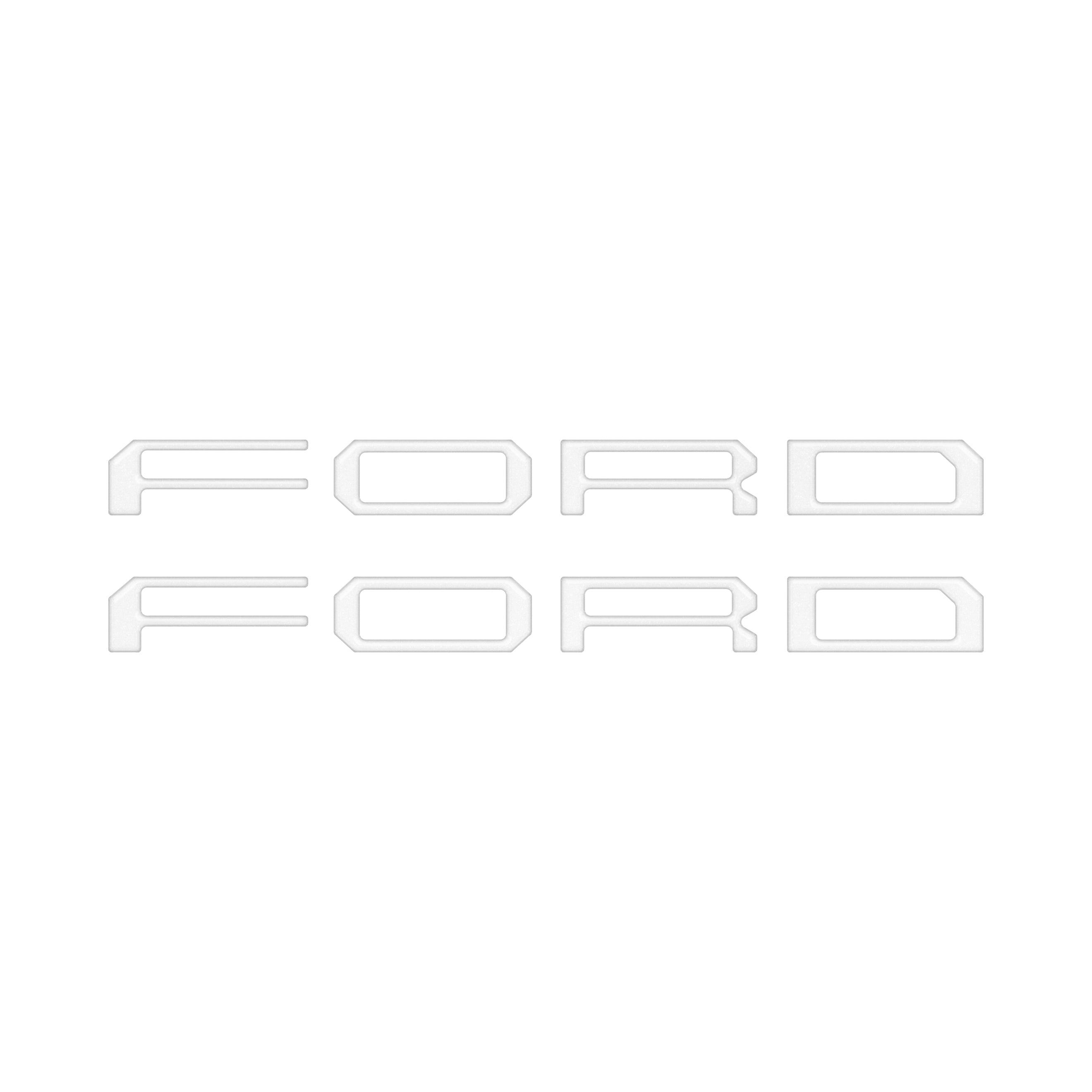 Tremor/Raptor Running Board Letter Inserts Fits 2025-2026 Ford F-150