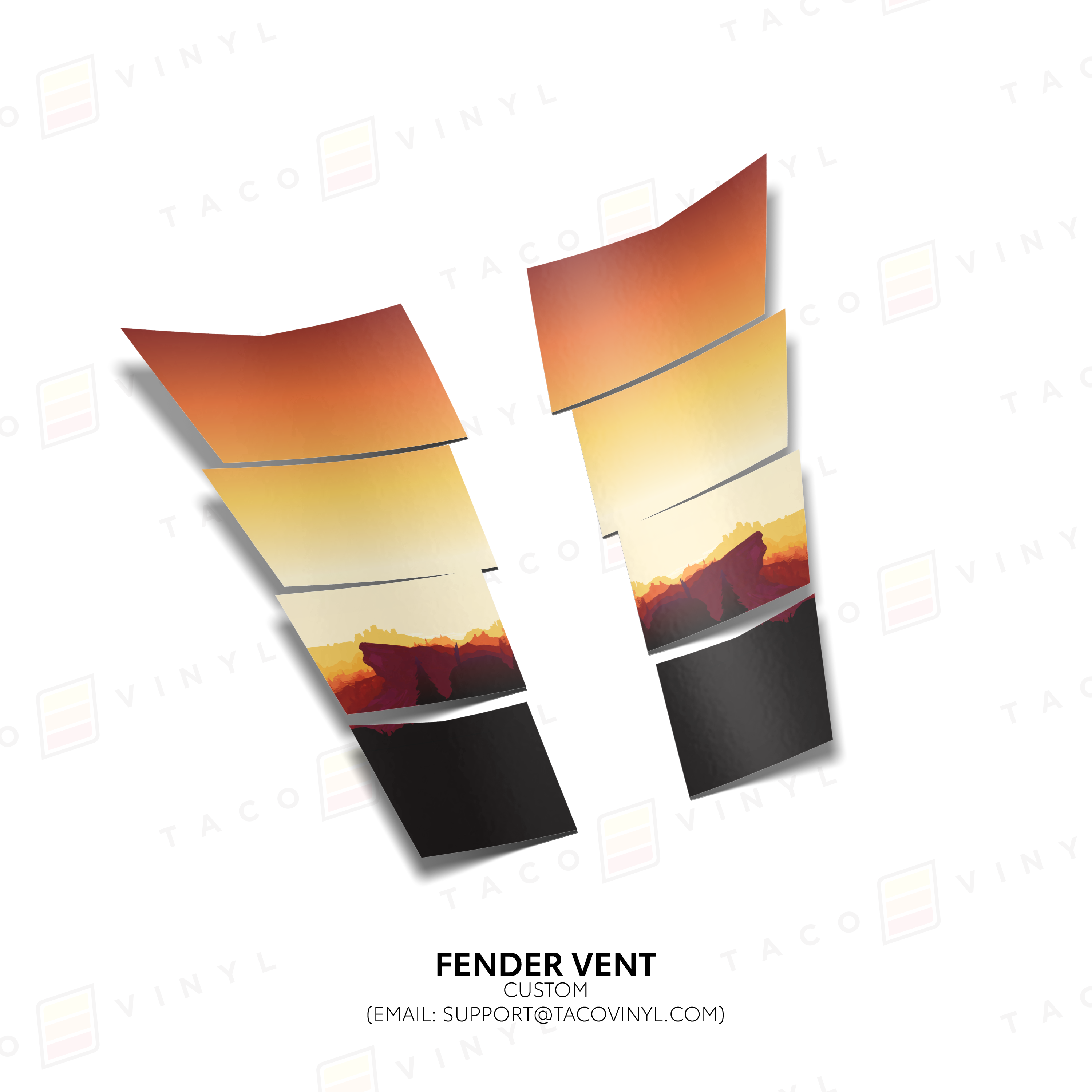2024+  Gradient Fender Vents For Tacoma