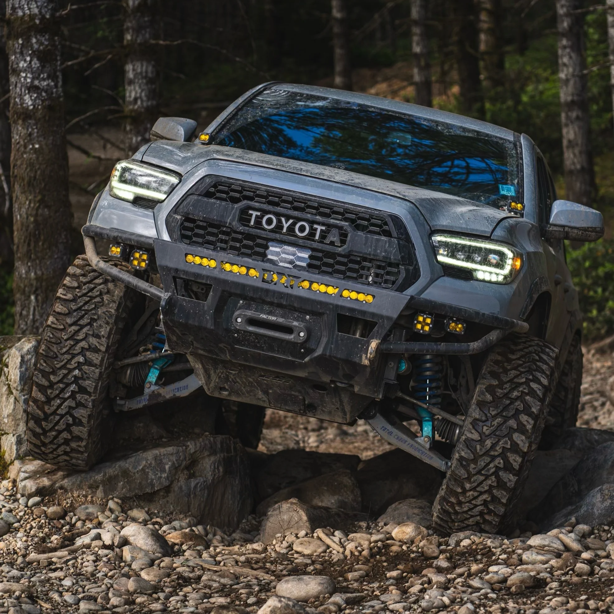 Hybrid Front Bumper For Toyota Tacoma 3rd gen / 2016-2023