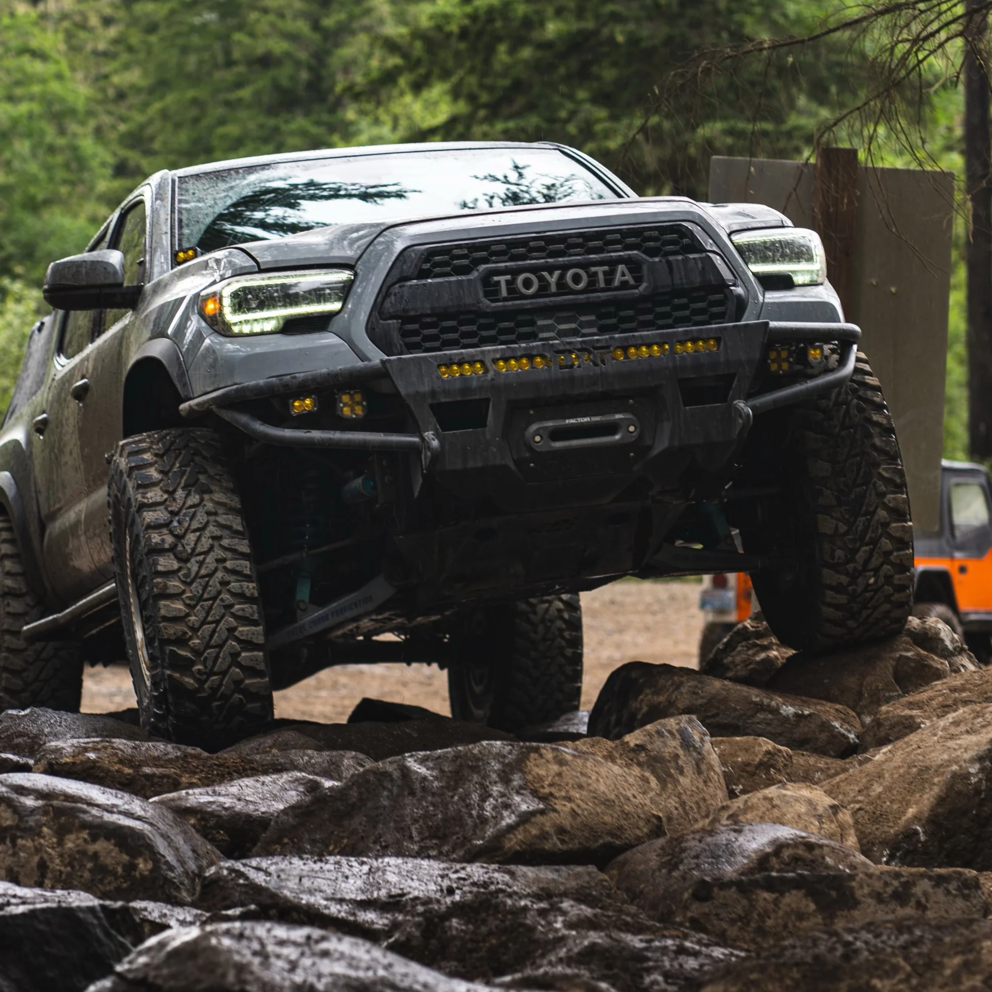Hybrid Front Bumper For Toyota Tacoma 3rd gen / 2016-2023