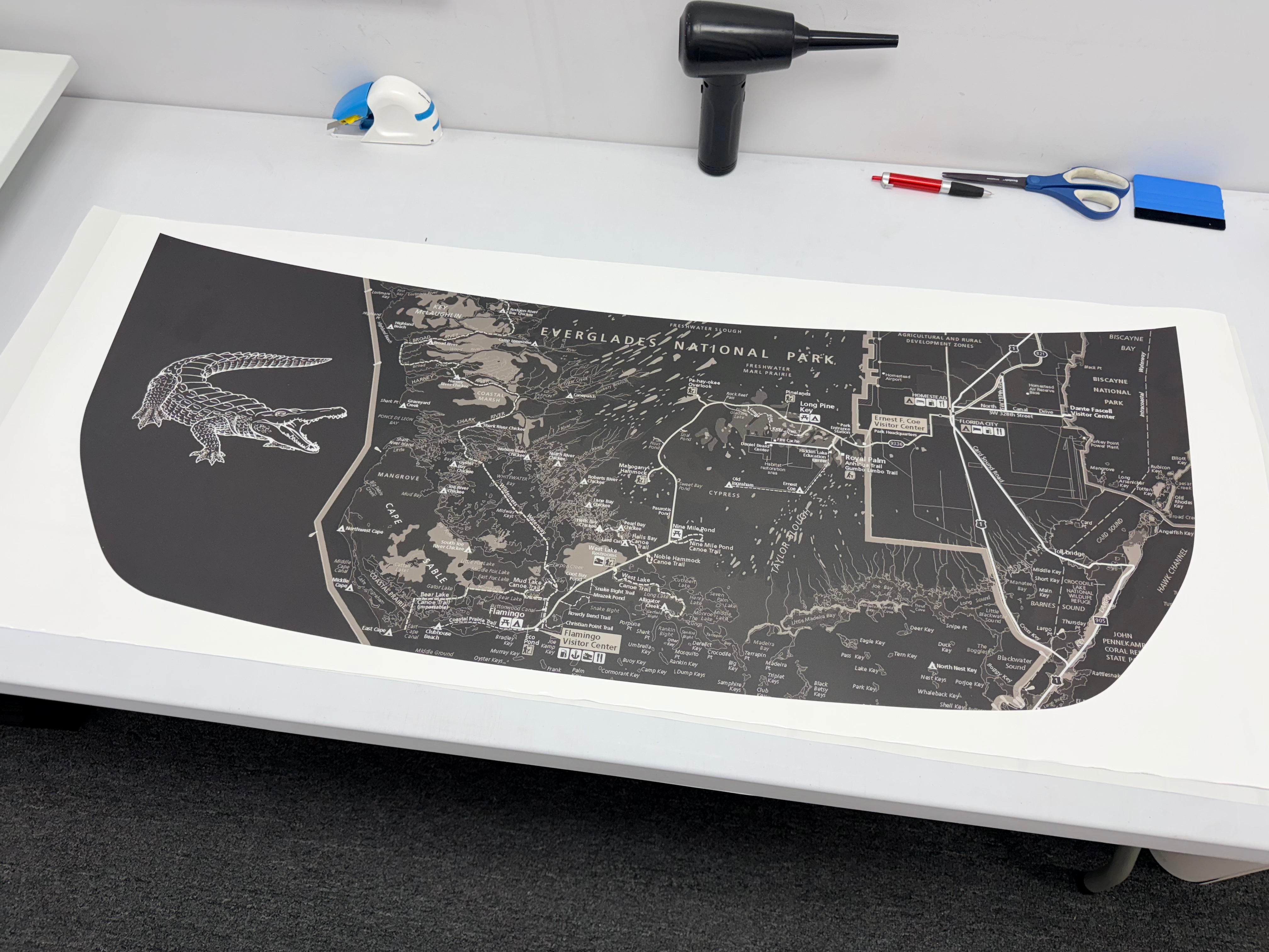 Stealth Clear Everglades Topographic Map Hood Overlay For 2021+ Bronco