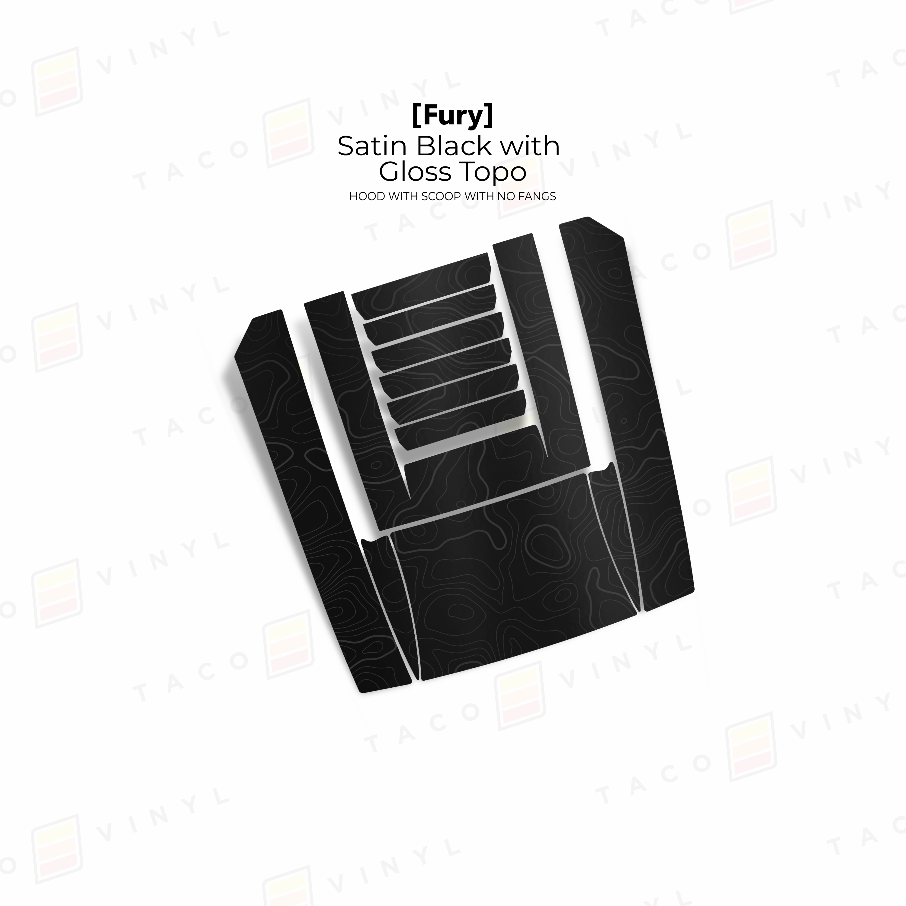 2025+  Fury Hood Scoop Stamp (W/ Long Fangs) For 4Runner