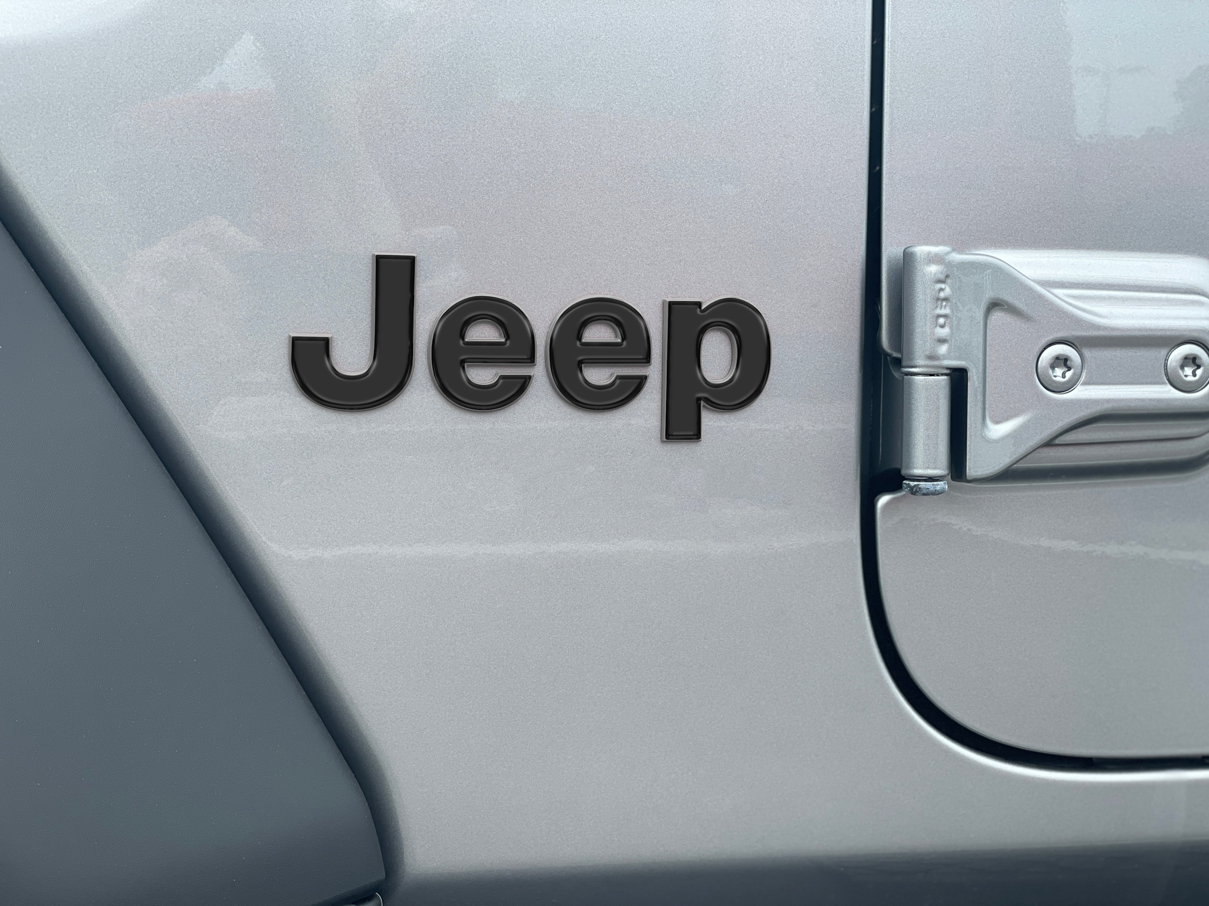 Driver & Passenger Side Letter Overlays Fits 2018-2026 Jeep Wrangler JL