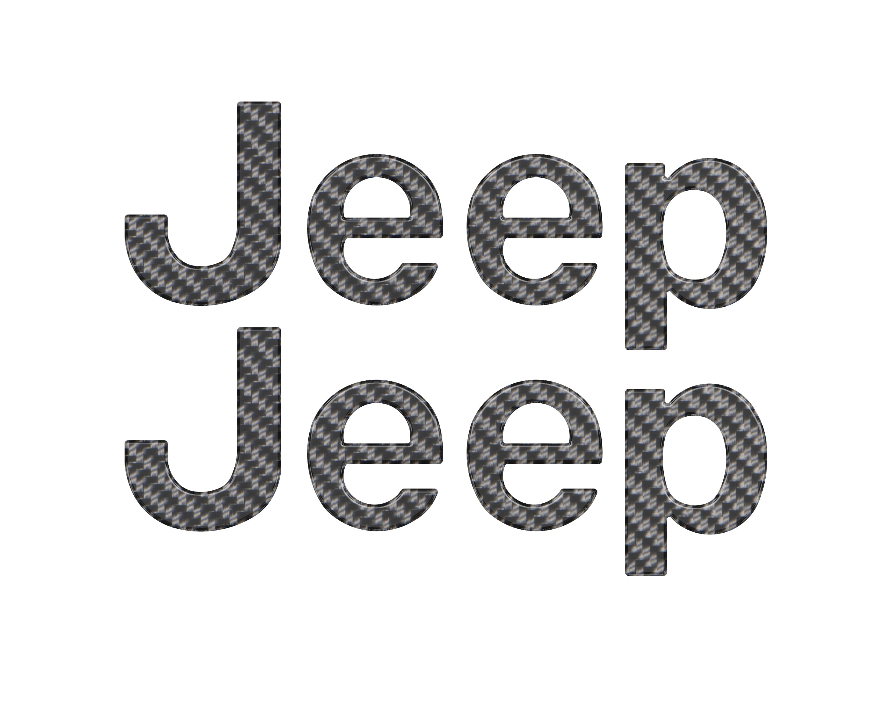 Driver & Passenger Side Letter Overlays Fits 2018-2026 Jeep Wrangler JL