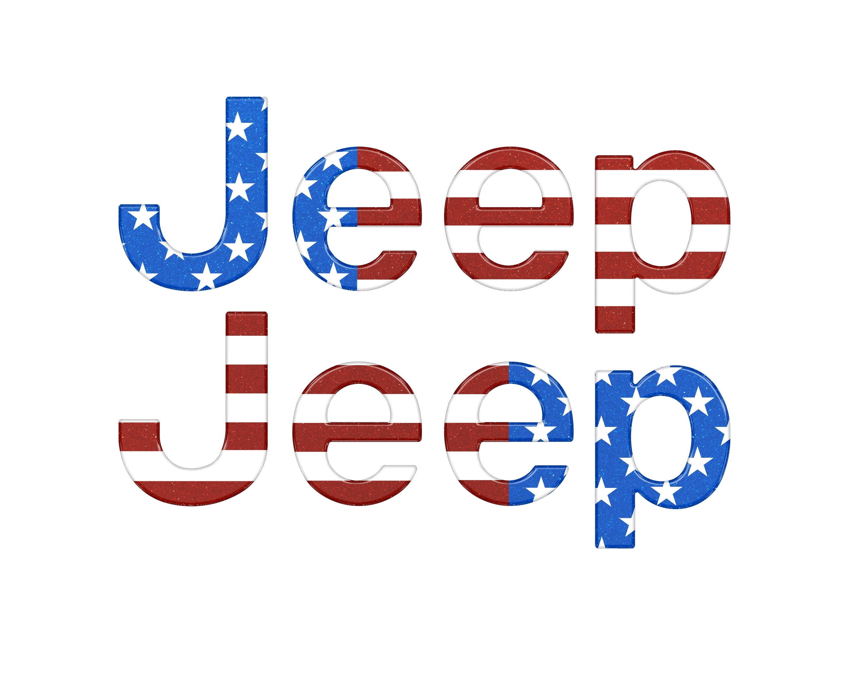 Driver & Passenger Side Letter Overlays Fits 2018-2026 Jeep Wrangler JL