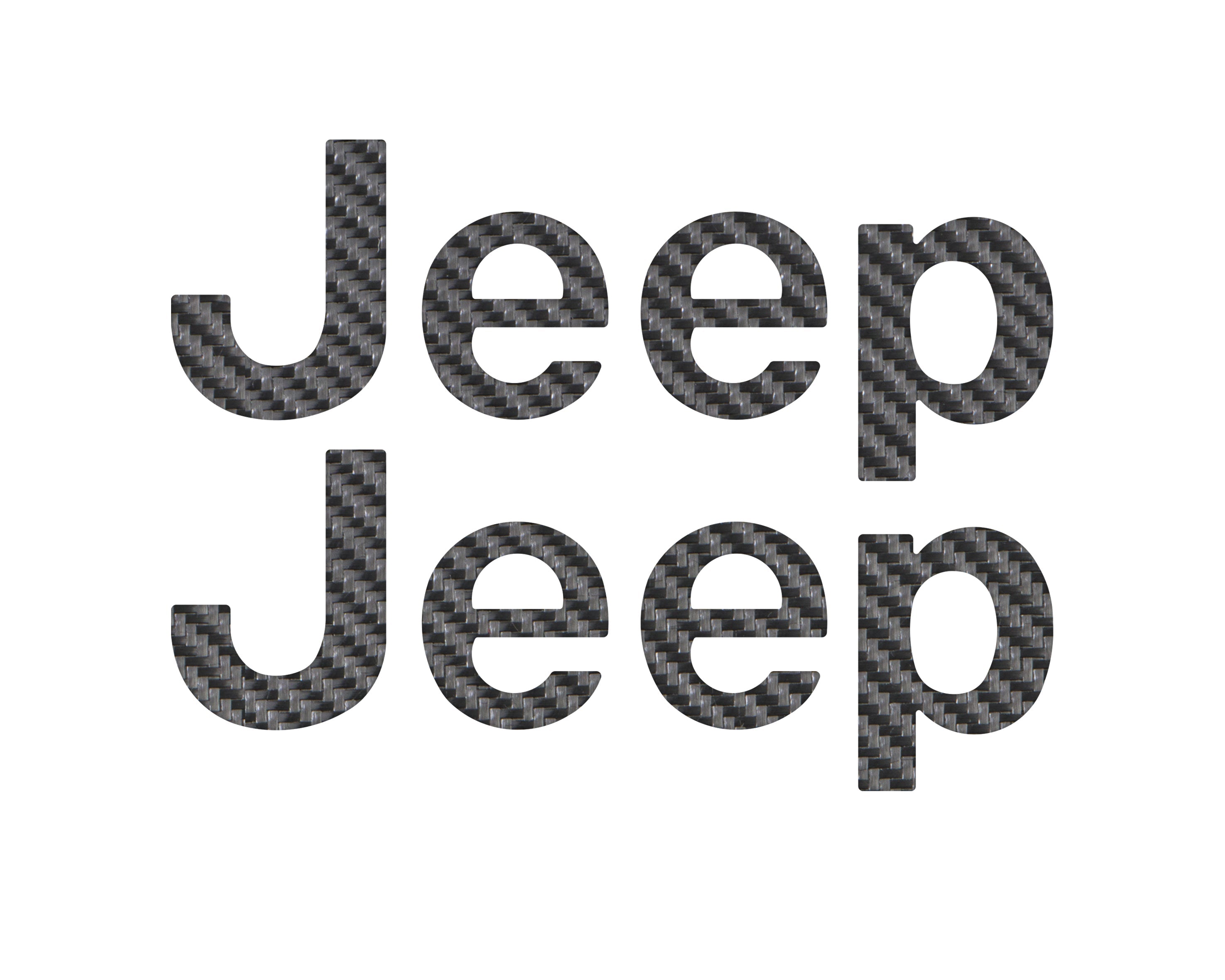 Driver & Passenger Side Letter Overlays Fits 2018-2026 Jeep Wrangler JL