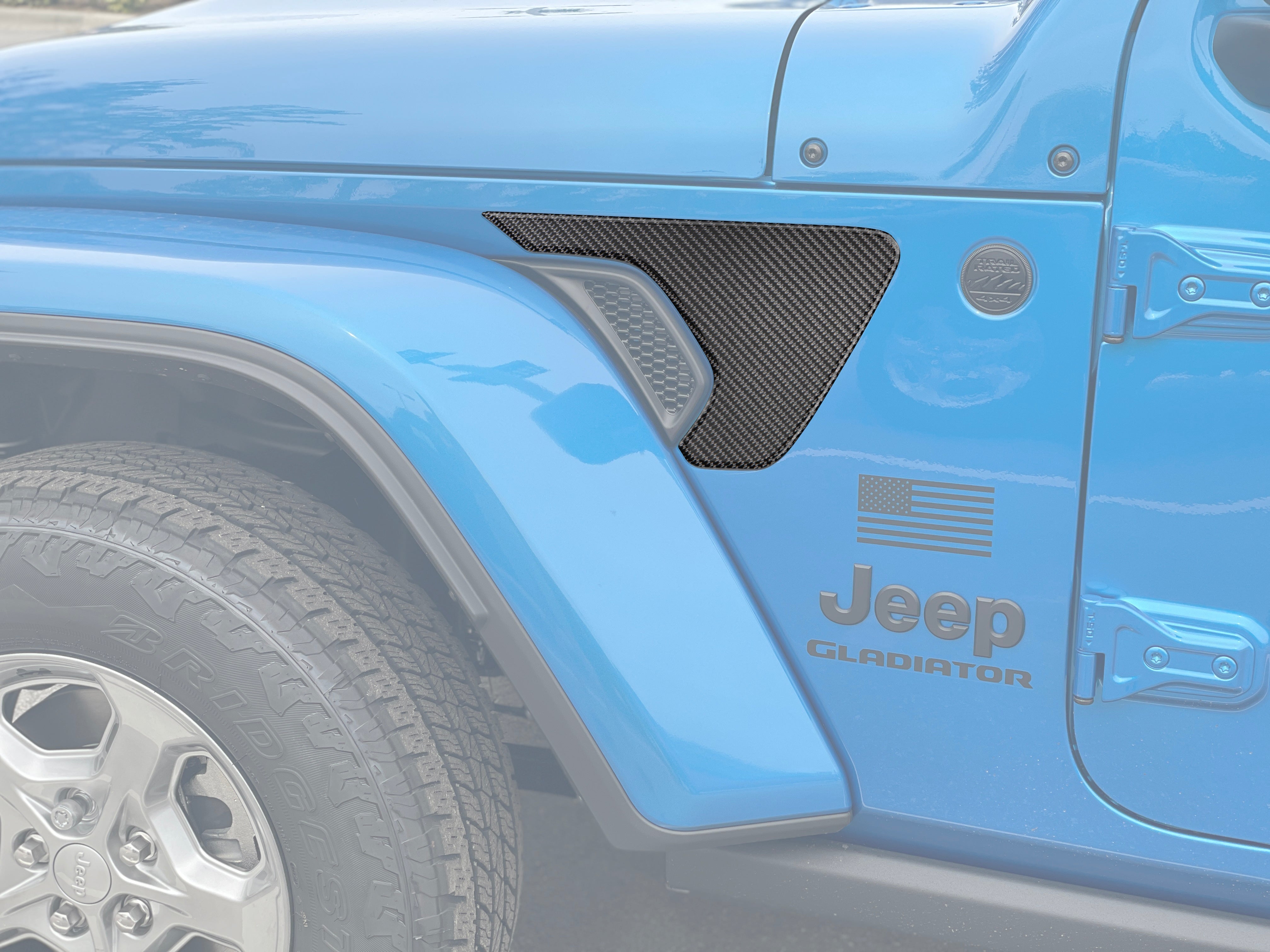 Fender Vent Surround Accent Overlays Fits 2019-2026 Jeep Gladiator