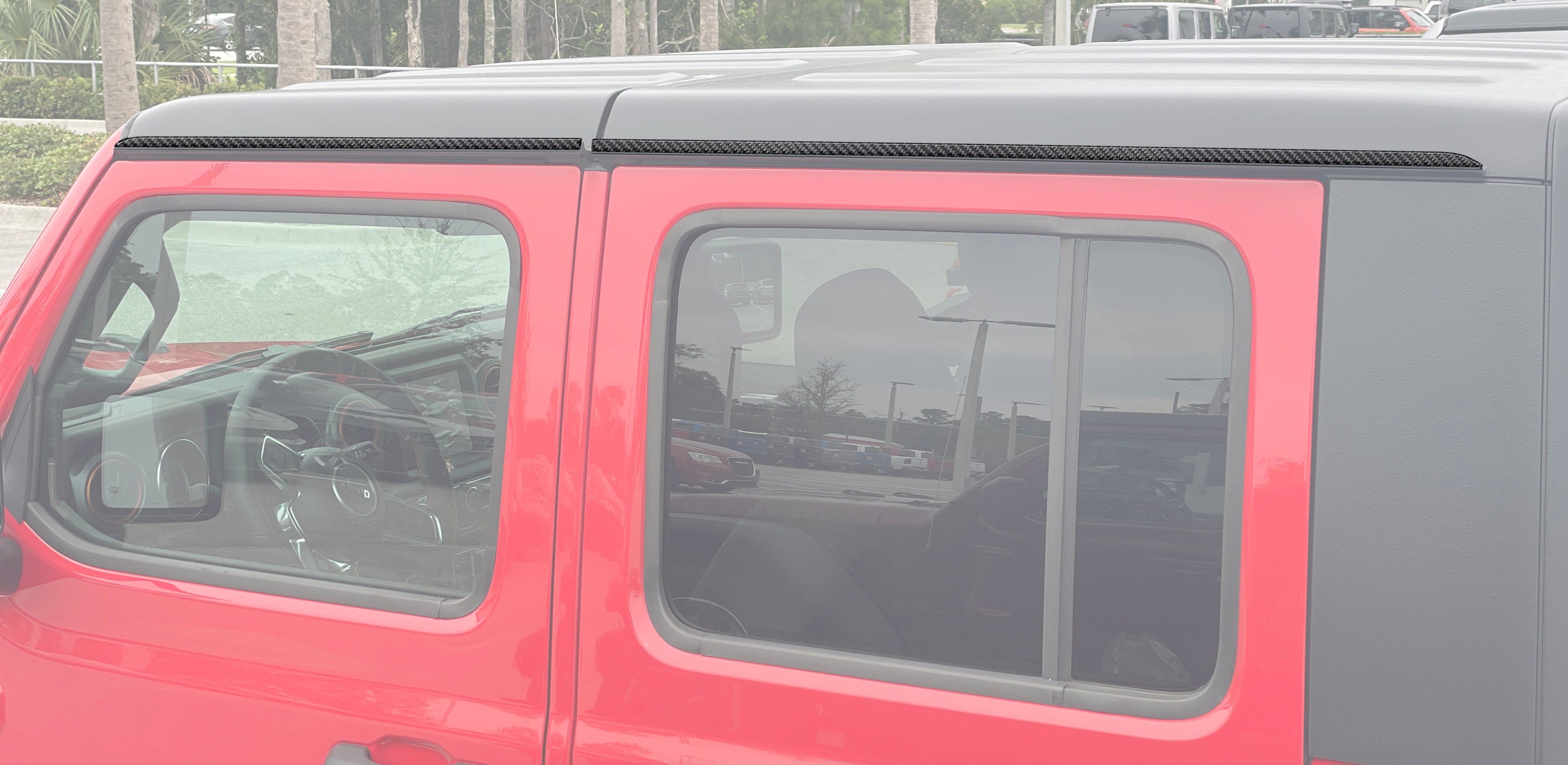Side Roof Accent Overlays Fits 2019-2026 Jeep Gladiator