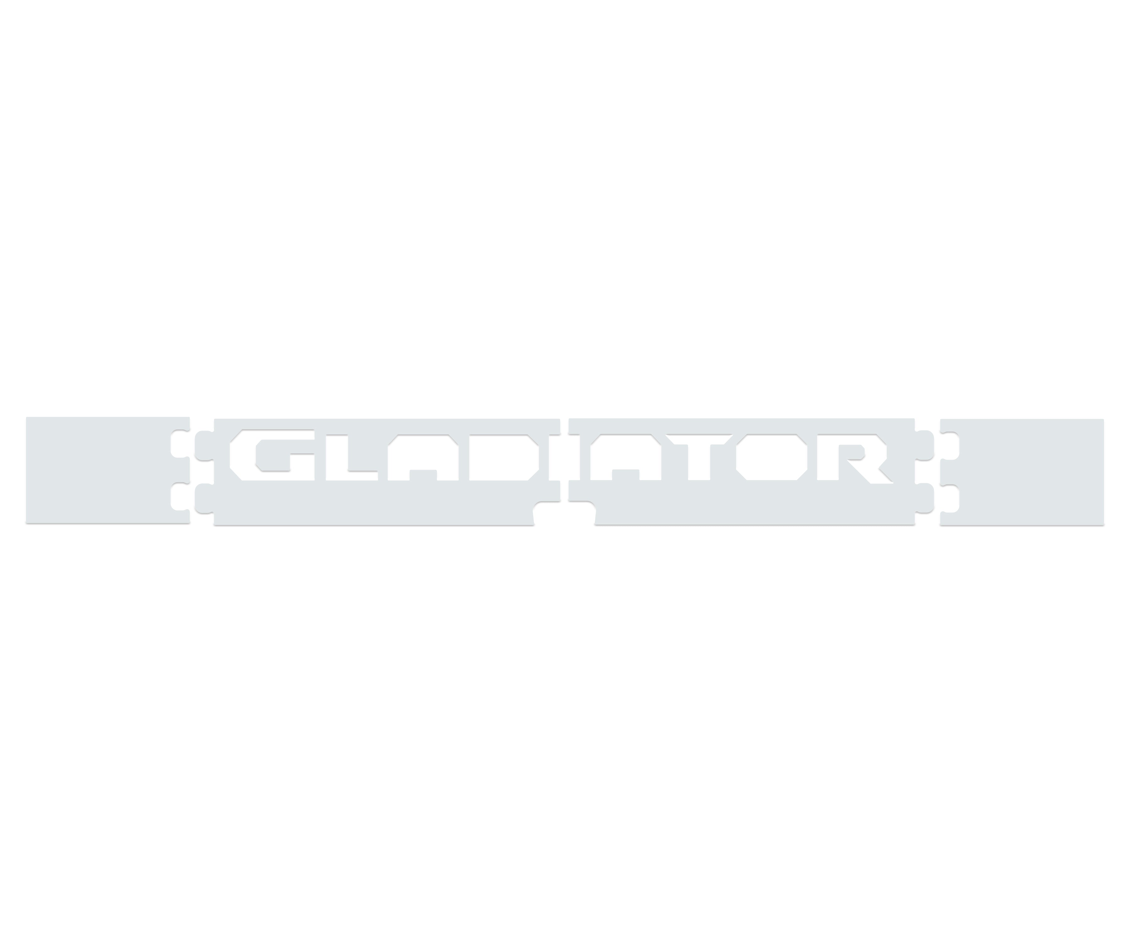 Tailgate Letter Replacement Overlays Fits 2020-2026 Jeep Gladiator