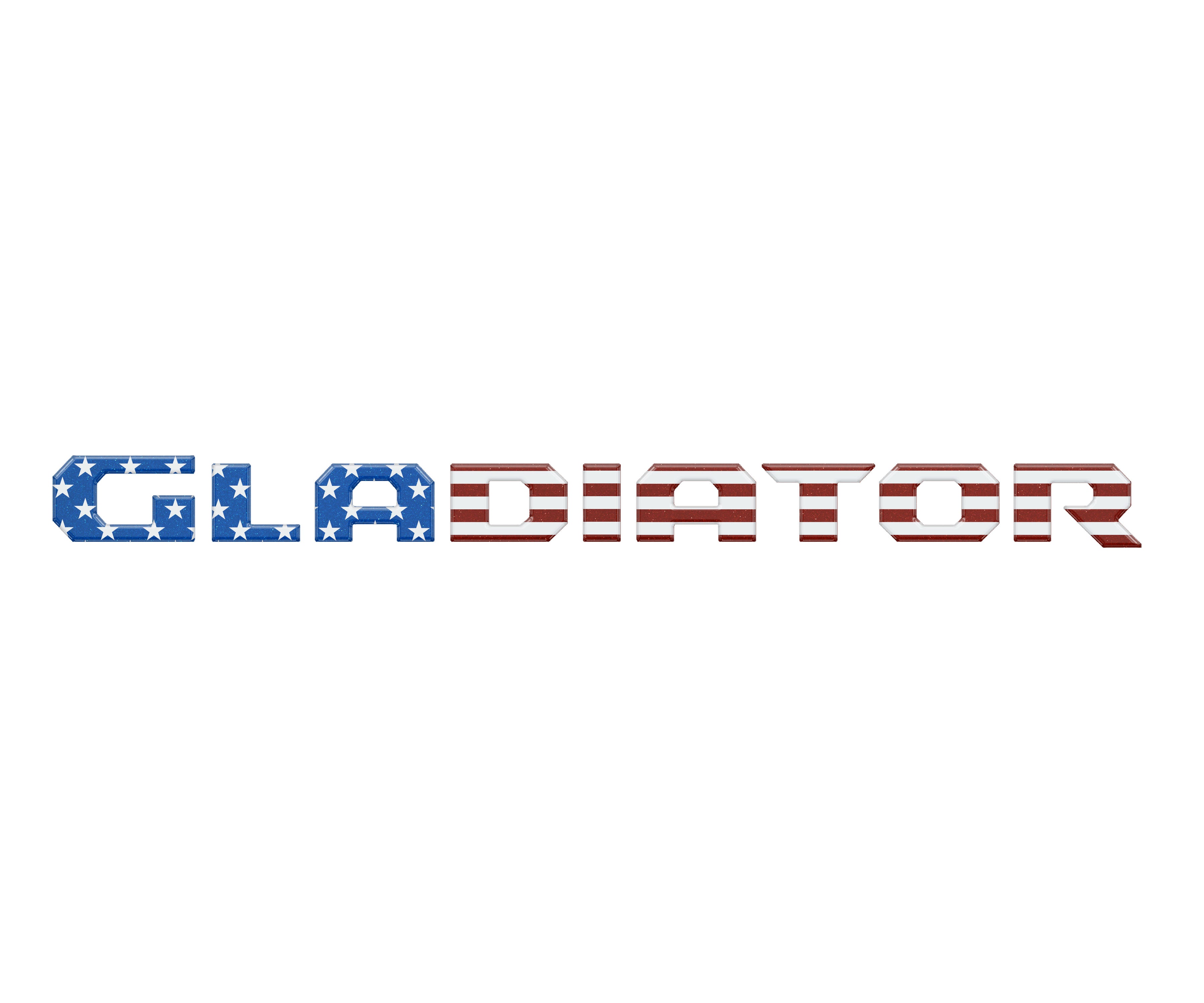 Raised Lettering Decal Fits 2020-2026 Jeep Gladiator