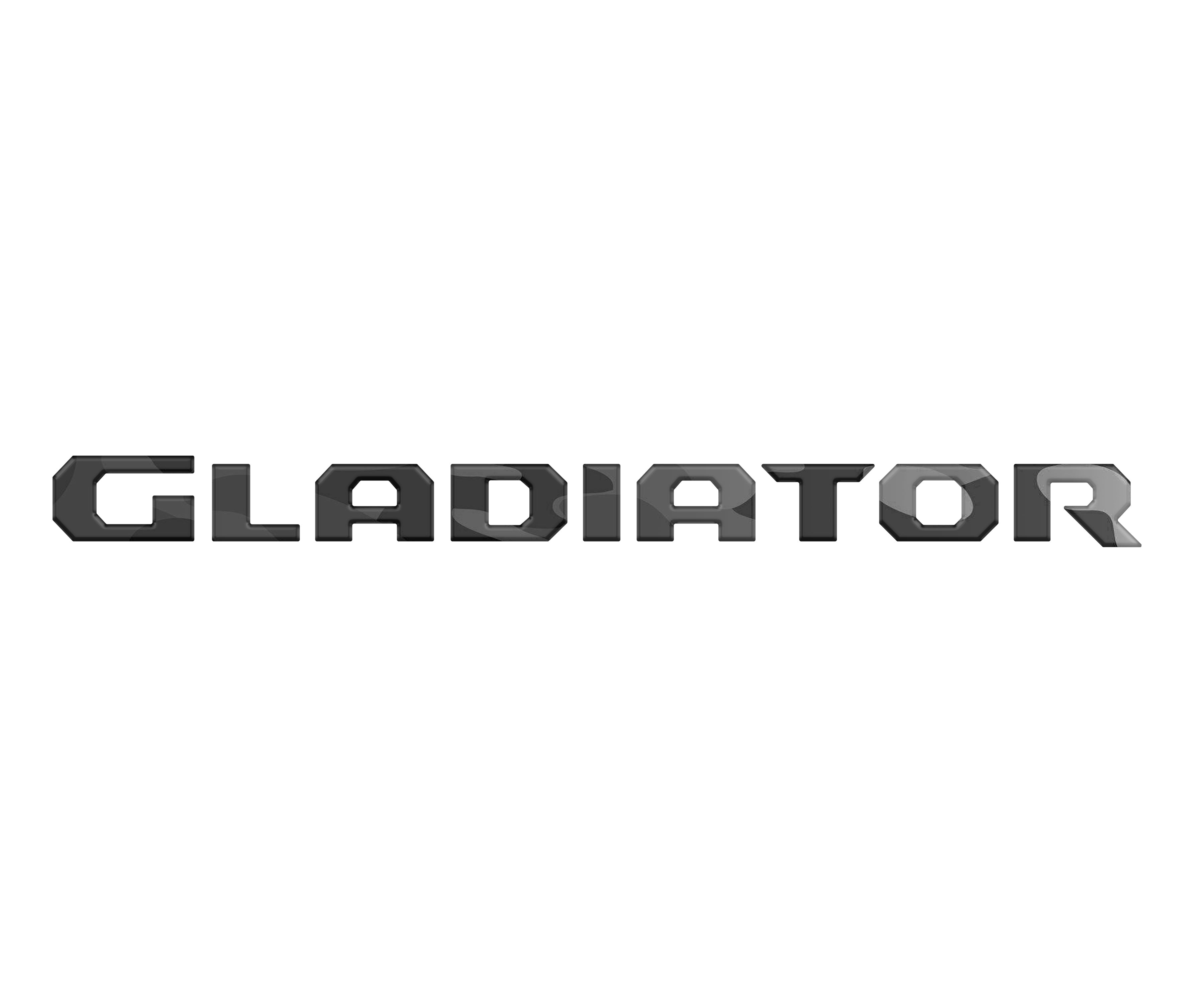 Raised Lettering Decal Fits 2020-2026 Jeep Gladiator