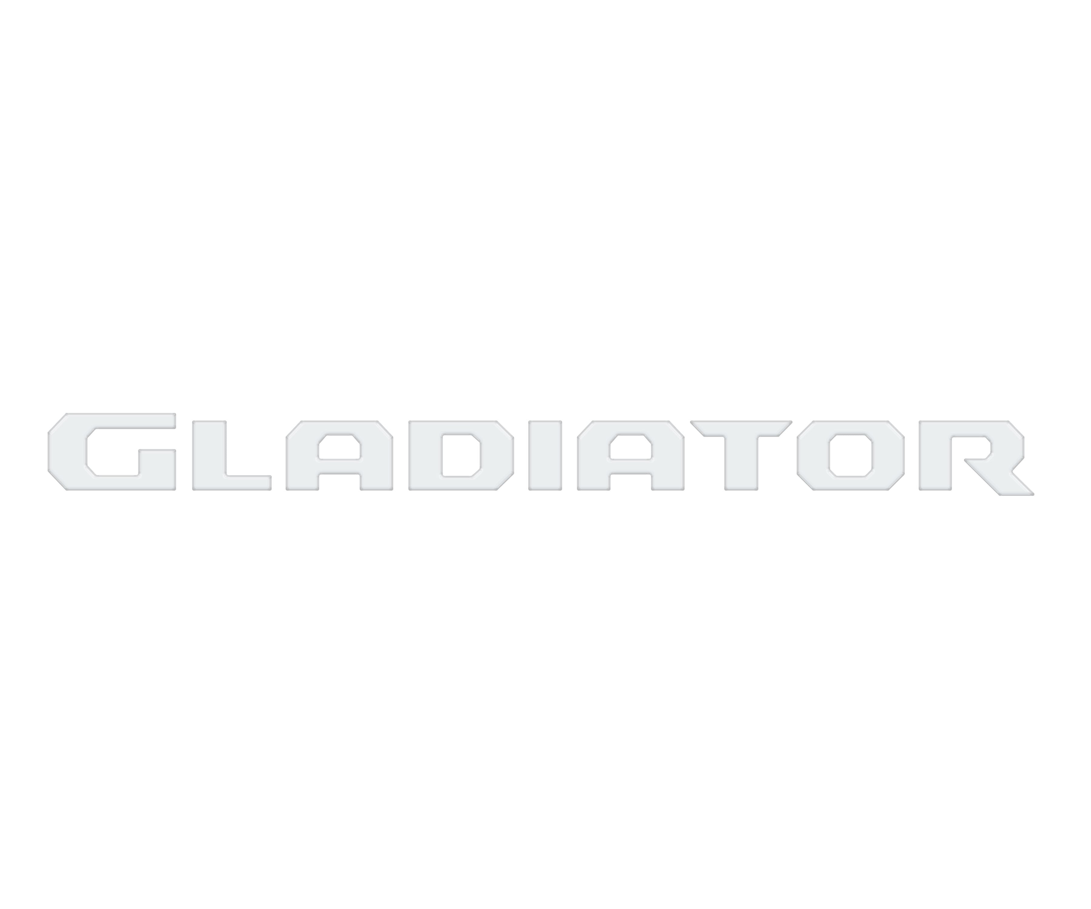 Raised Lettering Decal Fits 2020-2026 Jeep Gladiator