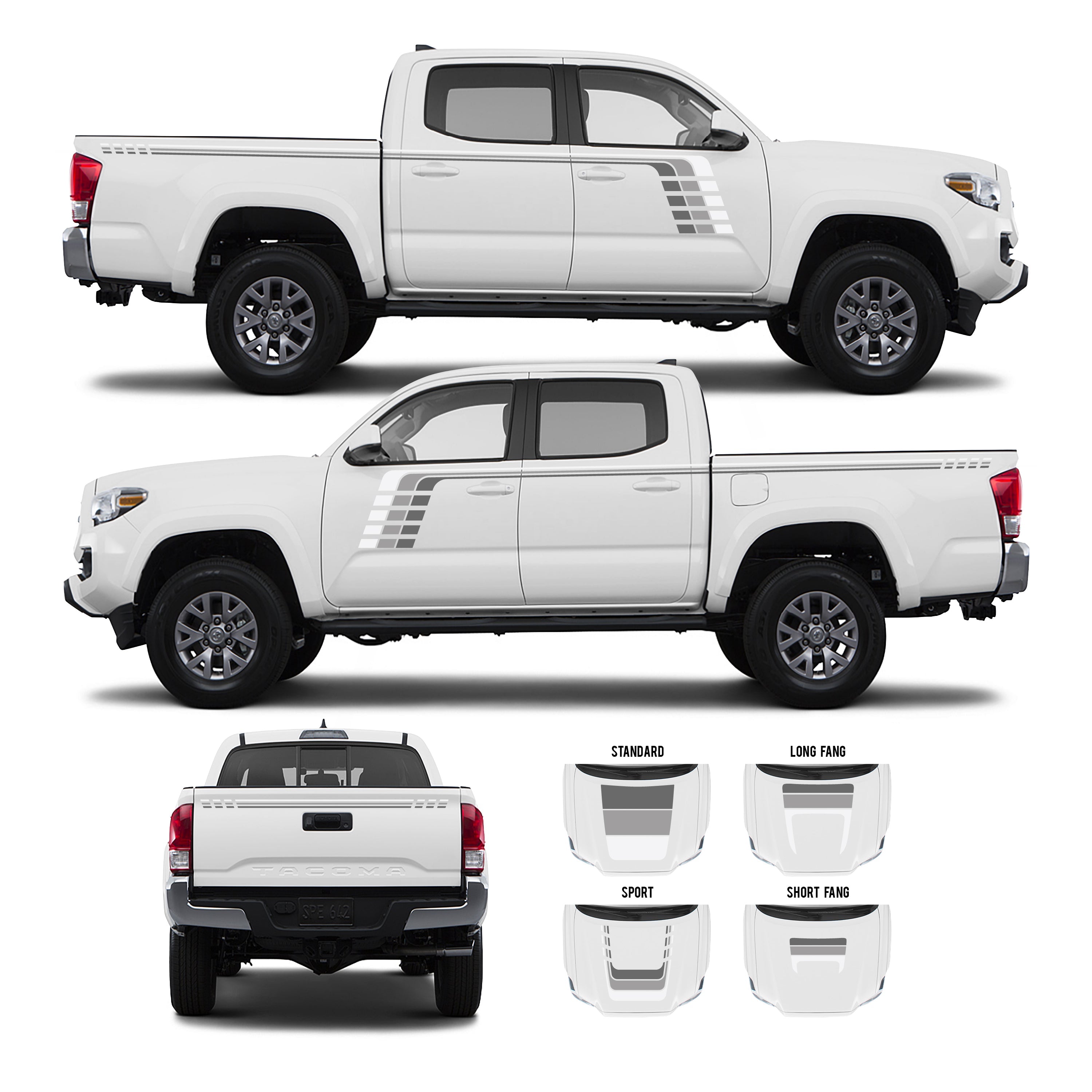 2016-23  Checkered Stripe Kit For Tacoma