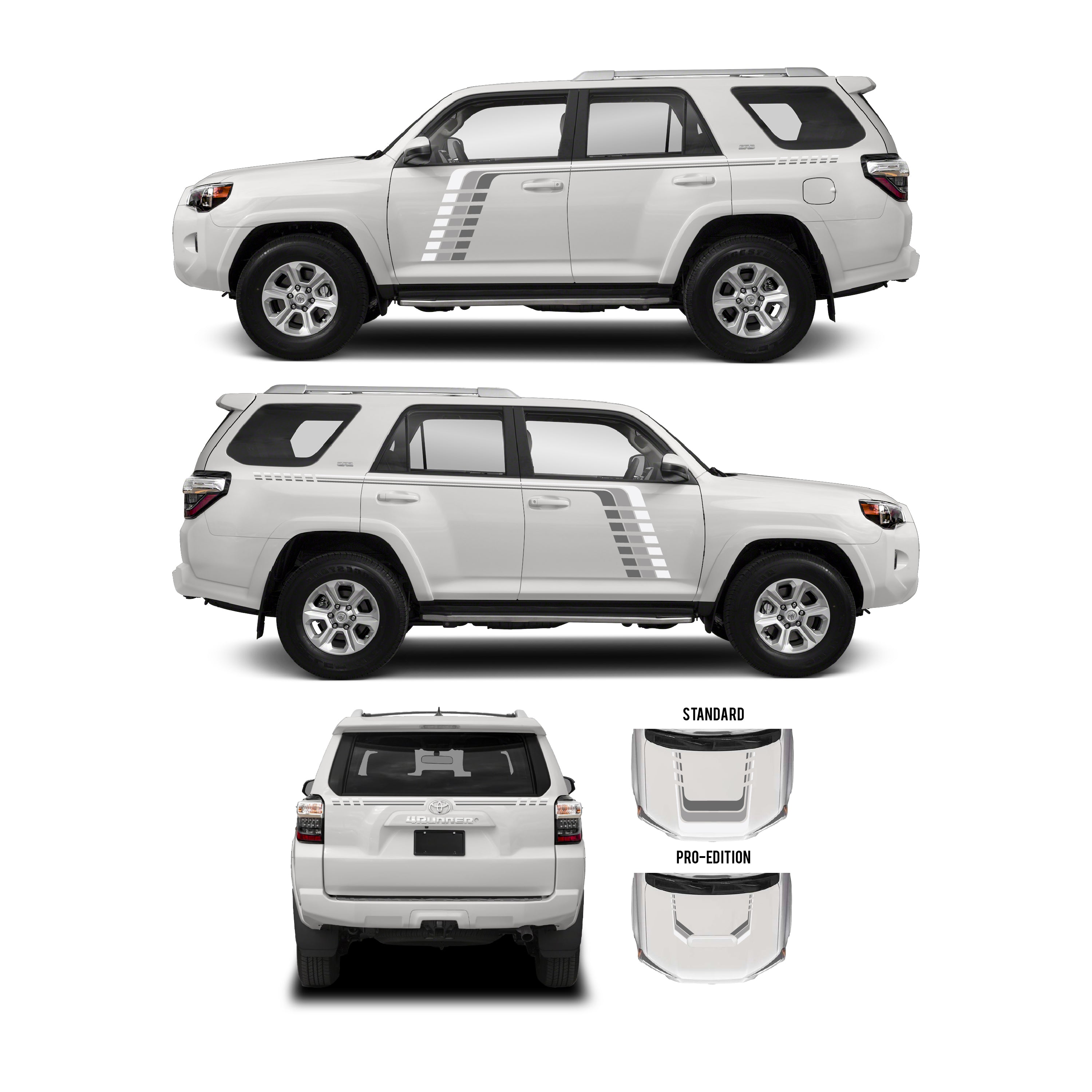 2010+  Checkered Stripe Kit For 4Runner