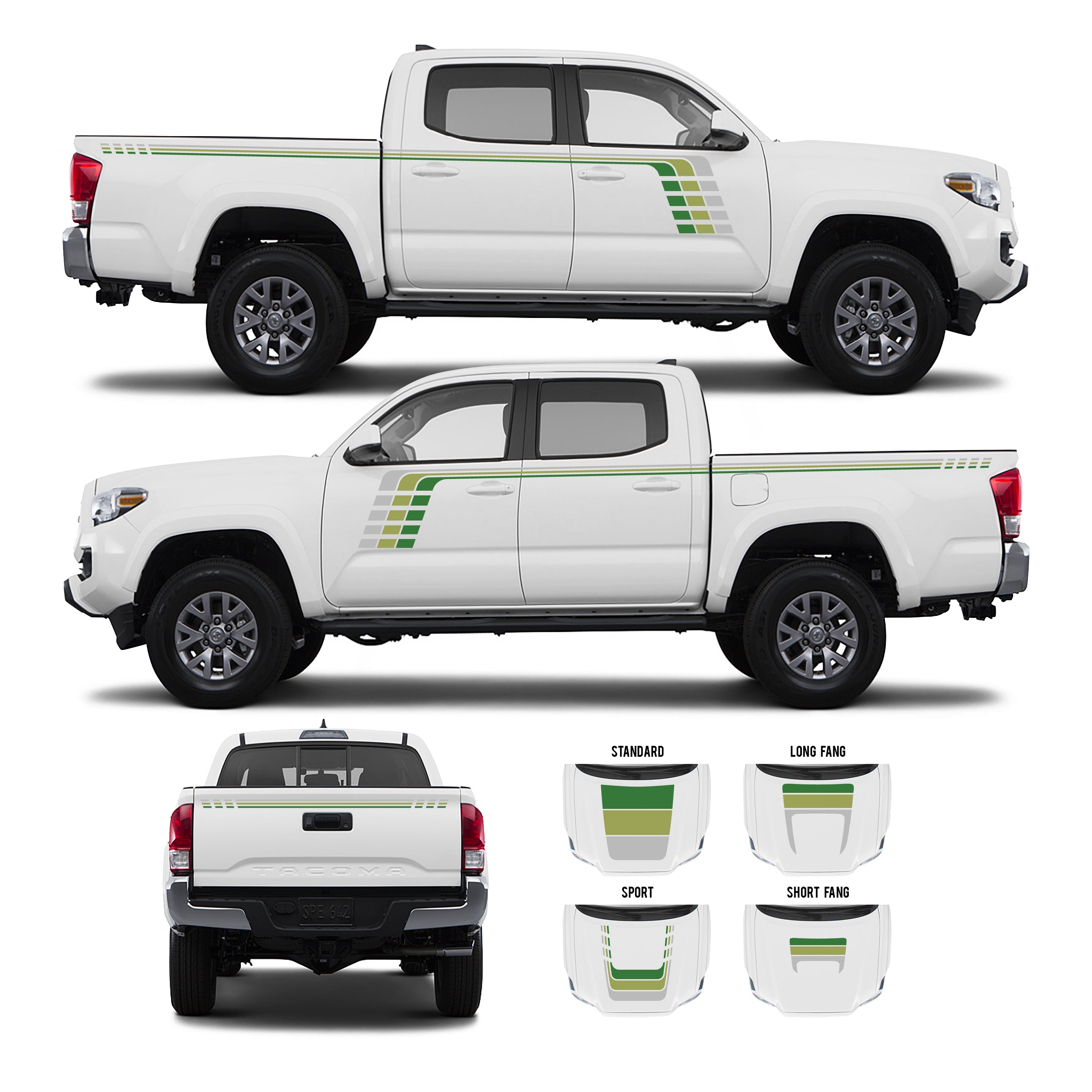 2016-23  Checkered Stripe Kit For Tacoma