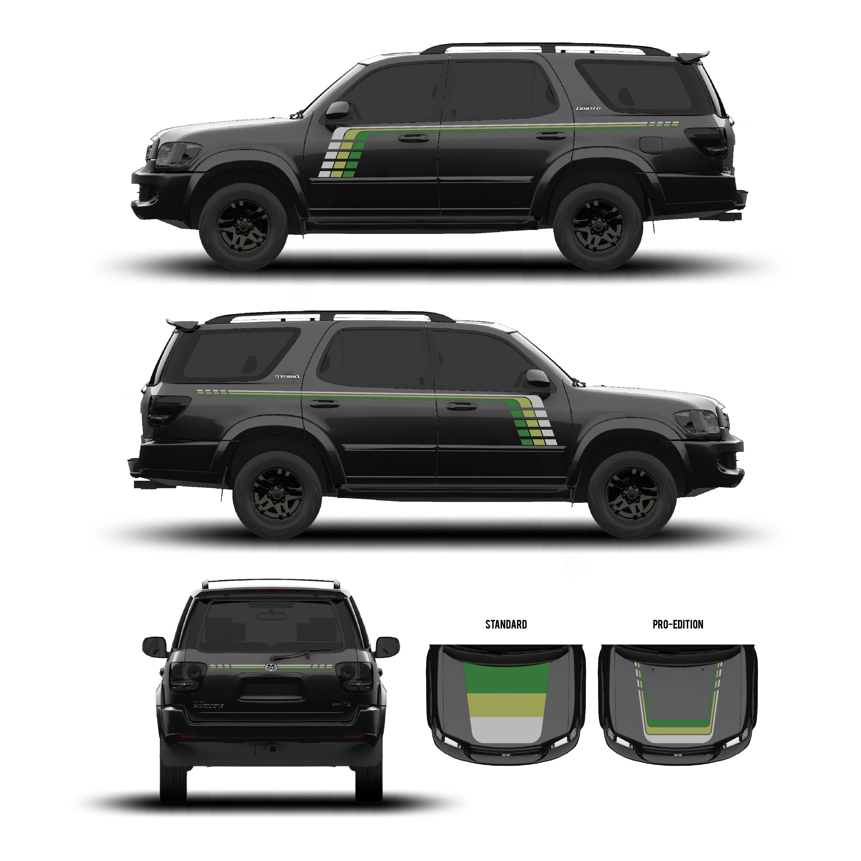 2001–07  Checkered Stripe Kit For Sequoia